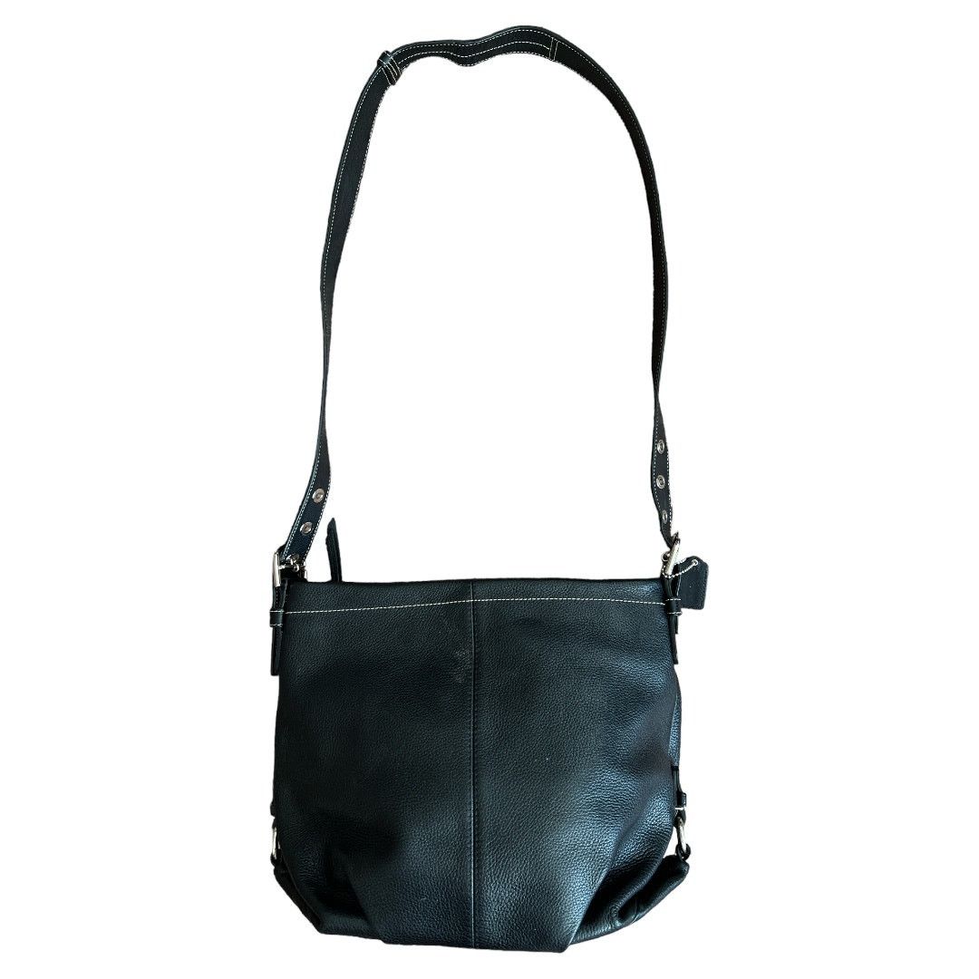 Coach COACH Black Leather Convertible (Shoulder or Sling) Bag Size ONE SIZE - 4 Thumbnail