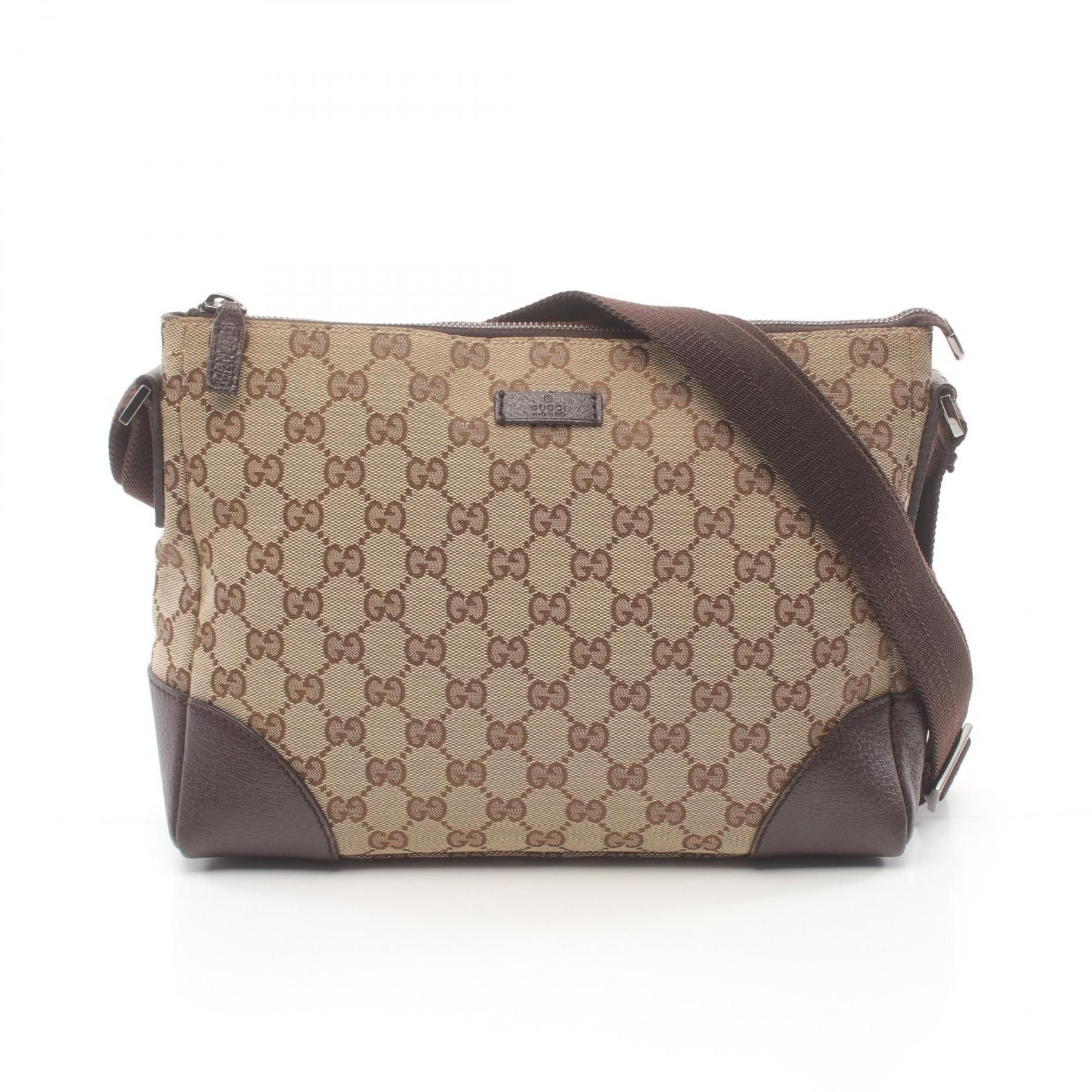 Gucci Gucci GG Canvas Shoulder Bag Canvas Shoulder Bag 110054 in Very Good Condition Size ONE SIZE - 1 Thumbnail