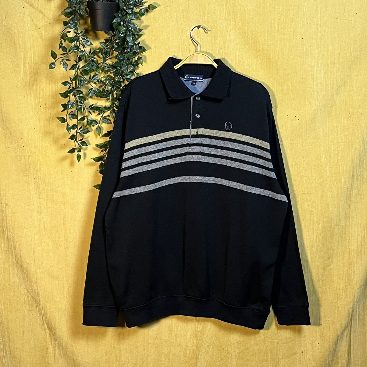 Japanese Brand × Sergio Tacchini × Vintage Vintage Sergio Tacchini half button sweater Size US L / EU 52-54 / 3 - 1 Thumbnail