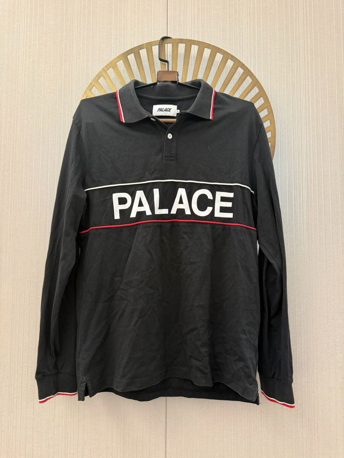 Palace Palace SS25 Geezer Polo Top Navy Blue Size XL New | Grailed