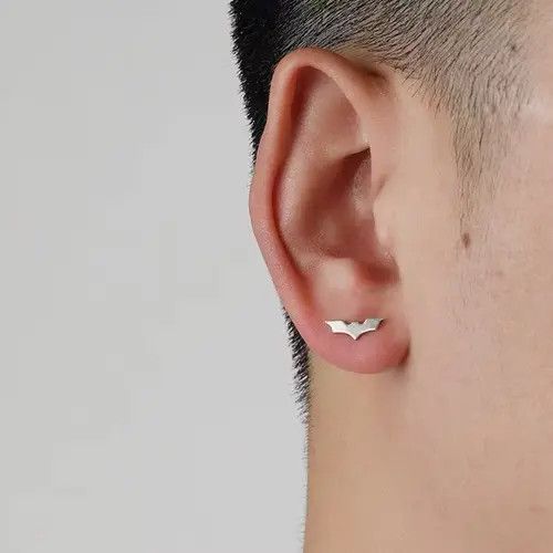 Designer × Jewelry 💯 925 silver vintage bat earrings Size ONE SIZE - 2 Thumbnail