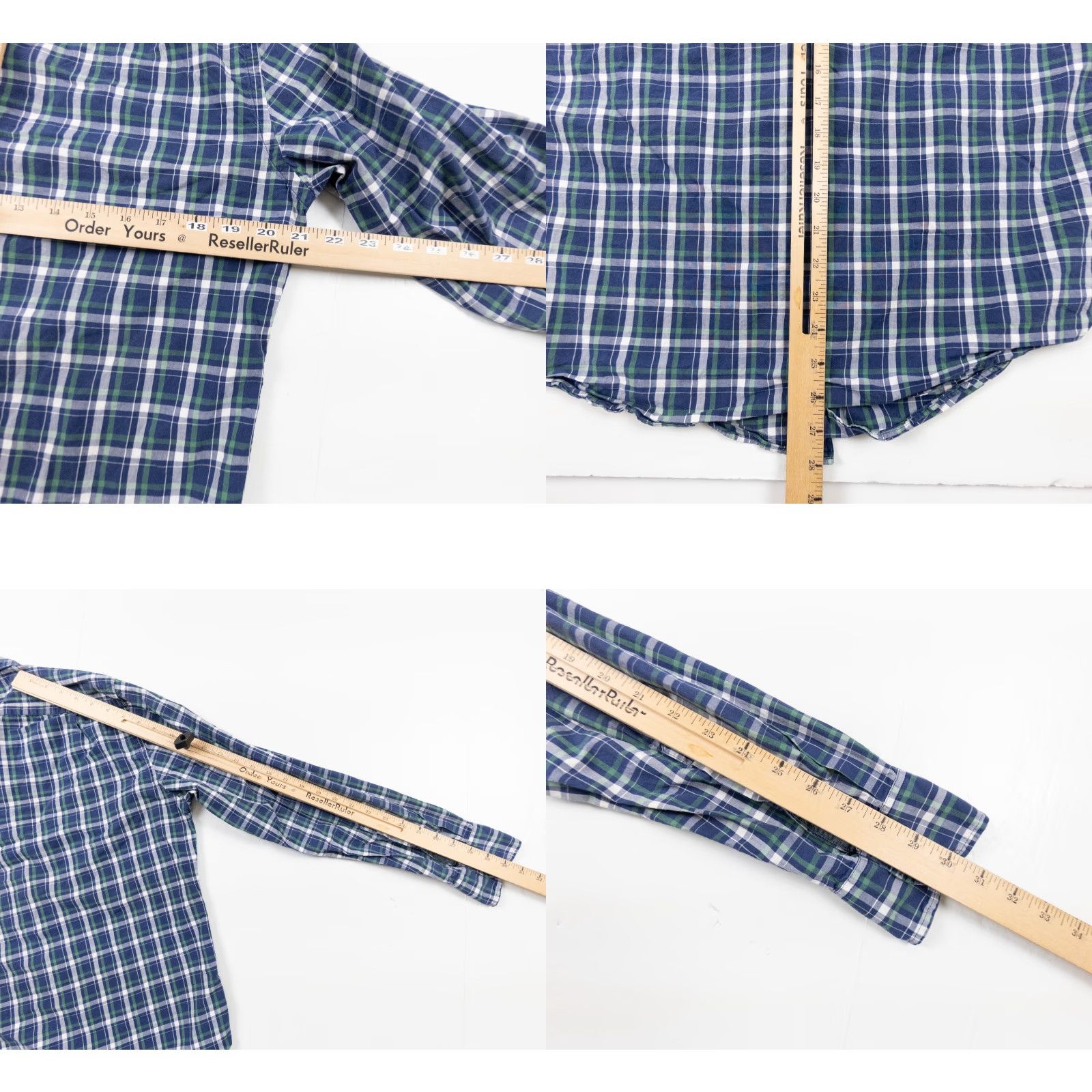 J.Crew J.CREW Shirt Adult Medium Blue Long Sleeve Button-Up Plaid Tartan Cotton Mens Size US M / EU 48-50 / 2 - 8 Thumbnail
