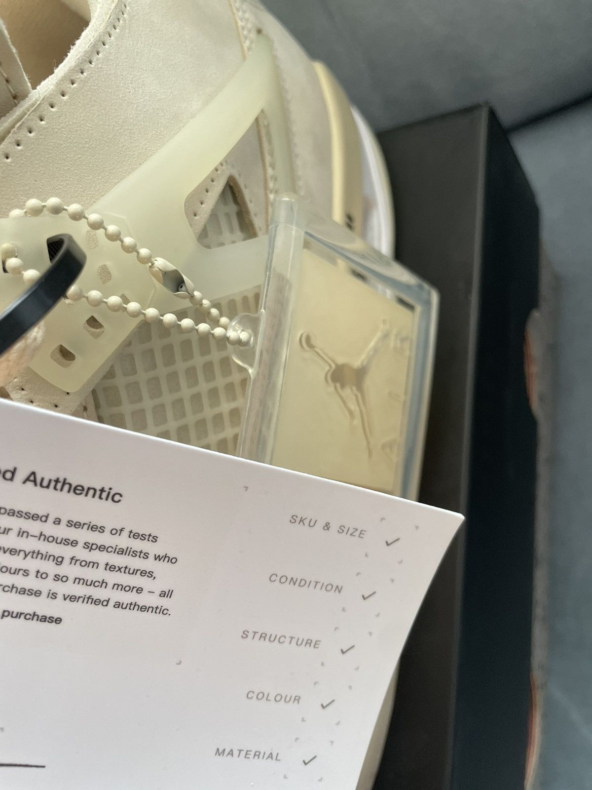 Nike × Off-White × Virgil Abloh Air Jordan 4 Sail Off White Size US 8 / EU 41 - 5 Thumbnail