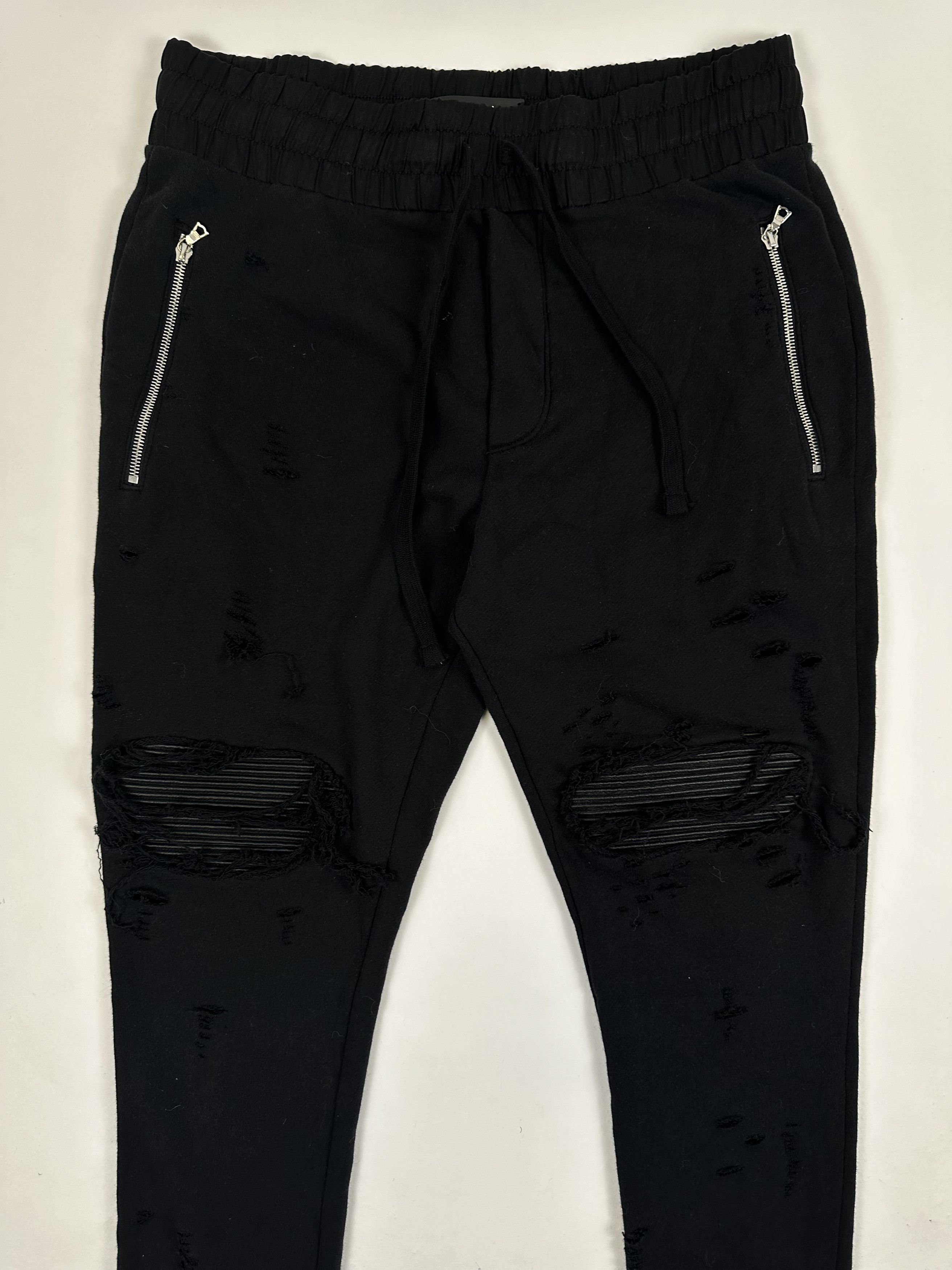 Amiri Amiri Sweatpants With Leather NWT Size US 34 / EU 50 - 4 Thumbnail