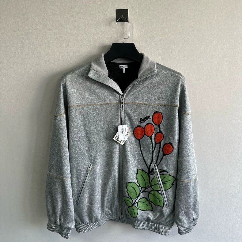 Loewe LOEWE Floral embroidered zipper jacket Size 4XL / US 24-26 - 1 Thumbnail
