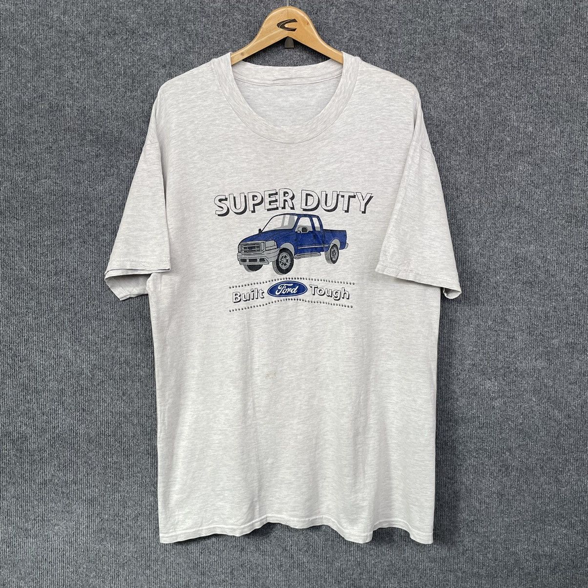Official Ford Built Tough Men’s T-Shirt – Gray, 100% Cotton – Multiple Sizes Available