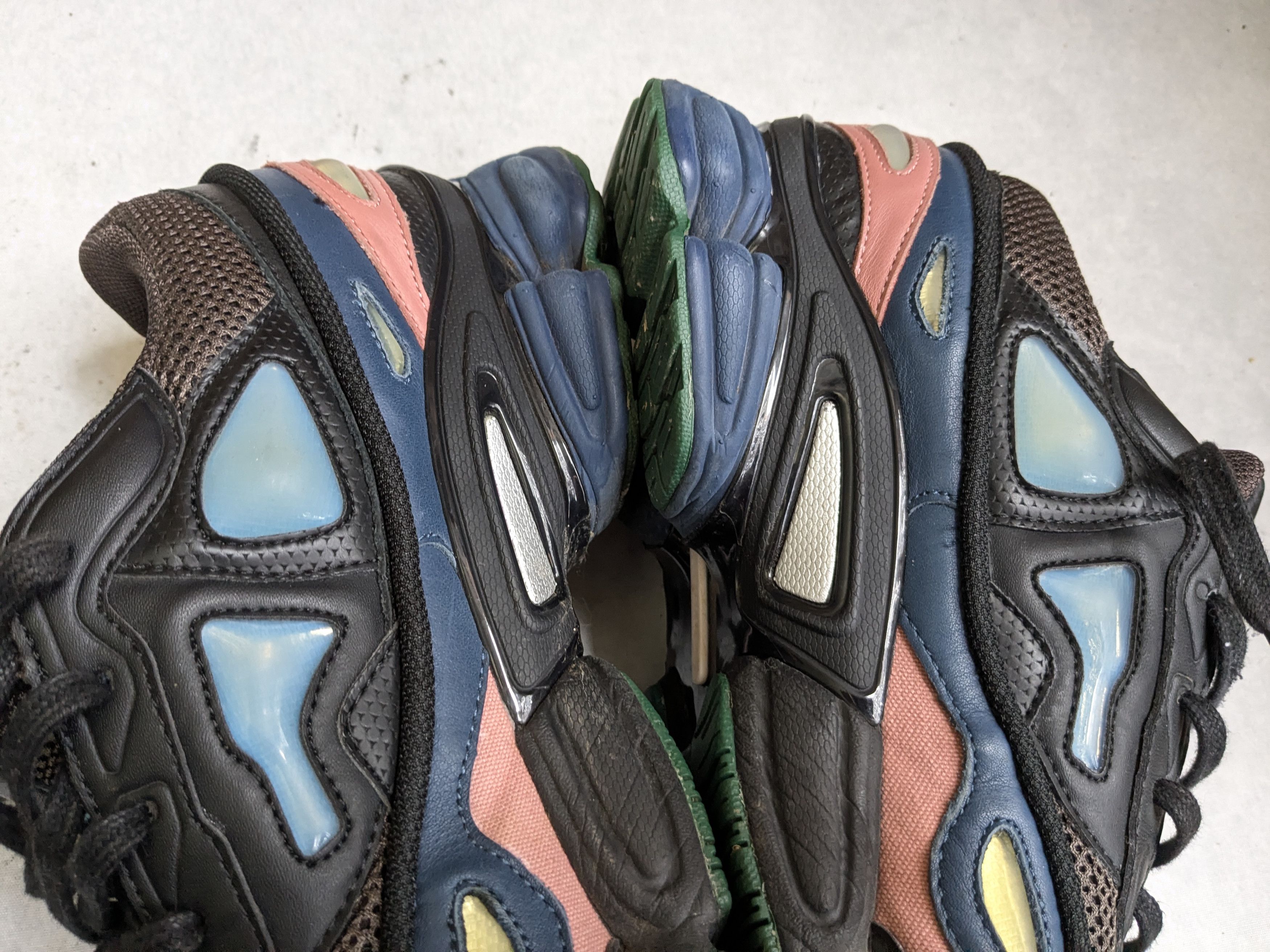 Adidas × Raf Simons Raf Simons Ozweego 2 Black Blue Size US 10.5 / EU 43-44 - 15 Thumbnail