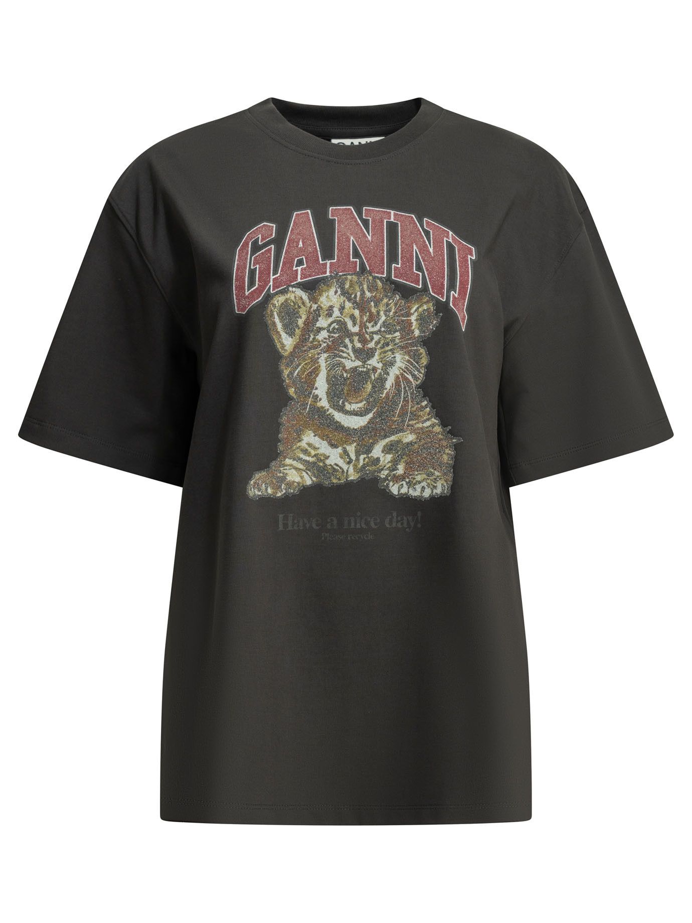 Ganni Ganni Baby Tiger Crewneck T-Shirt tag size M Women - USA Duties Paid Size M / US 6-8 / IT 42-44 - 1 Thumbnail