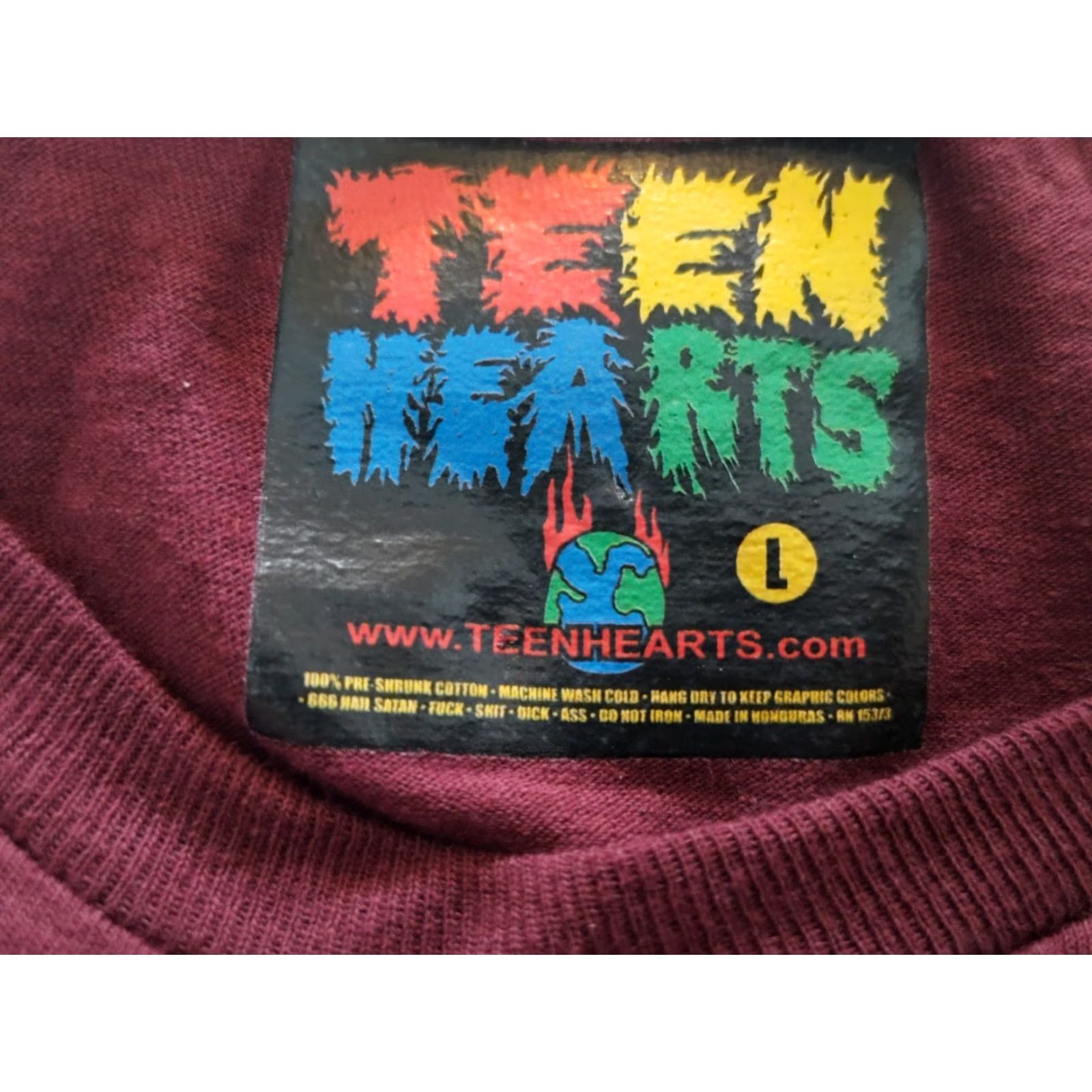 CO VINTAGE Teen Hearts Clothing Co Mushroom Fairy Long Sleeve T-Shirt Adult Large Burgundy Unisex All Seasons Size US L / EU 52-54 / 3 - 5 Thumbnail