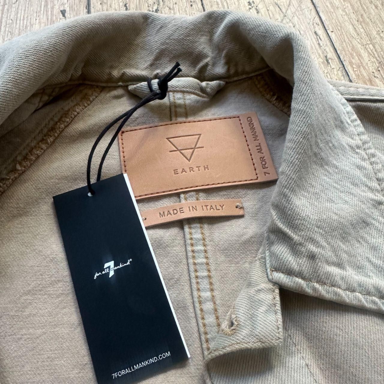 7 For All Mankind 7 For All Mankind Men's Cream and Blue Jacket Size US M / EU 48-50 / 2 - 3 Thumbnail