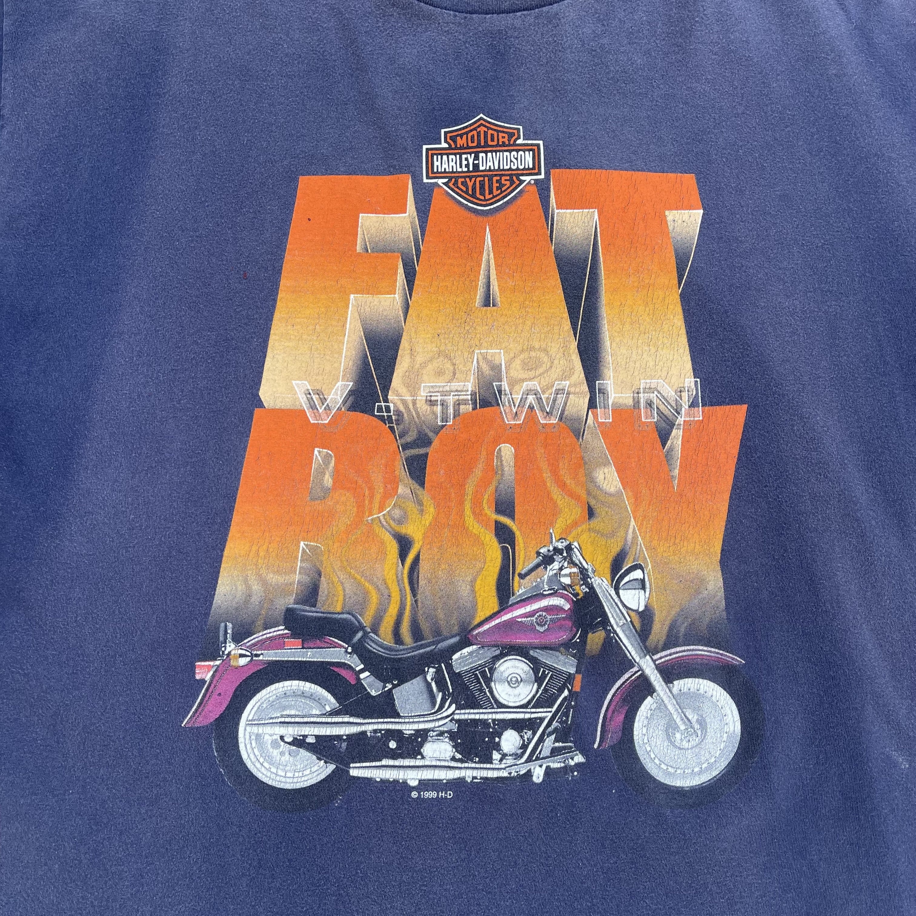 Harley Davidson 1999 Harley Davidson Fat Boy West Virginia T-shirt Size US XL / EU 56 / 4 - 4 Thumbnail