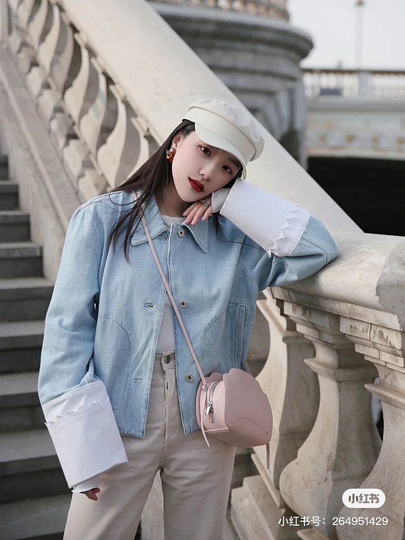 Loewe LOEWE A white cuff denim jacket Size XS / US 0-2 / IT 36-38 - 6 Thumbnail