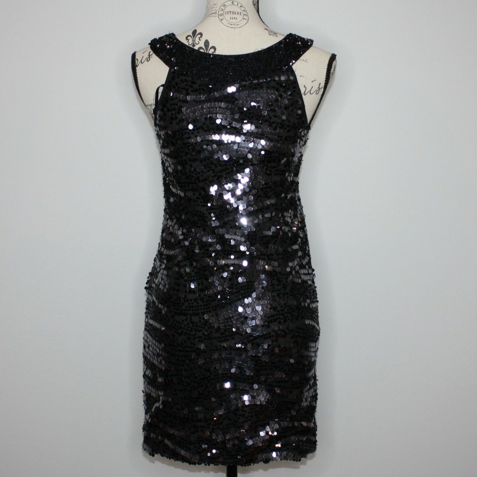 Rachel Zoe Irene Irena Black Sequined Shift Dress in size M NWT $525 Size M / US 6-8 / IT 42-44 - 10 Thumbnail