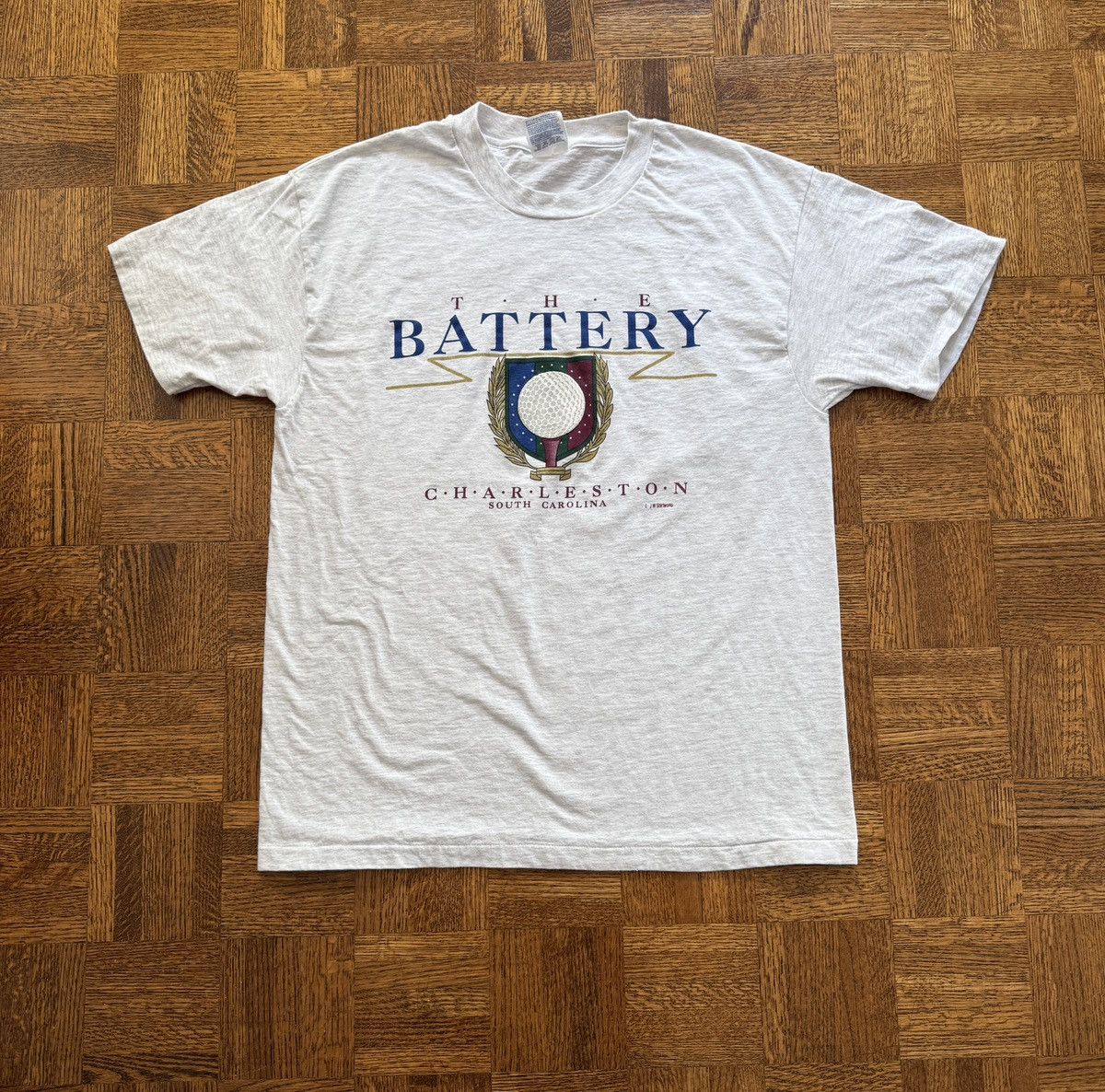Vintage Vintage 90s The Battery South Carolina Graphic Tee Size US L / EU 52-54 / 3 - 1 Thumbnail