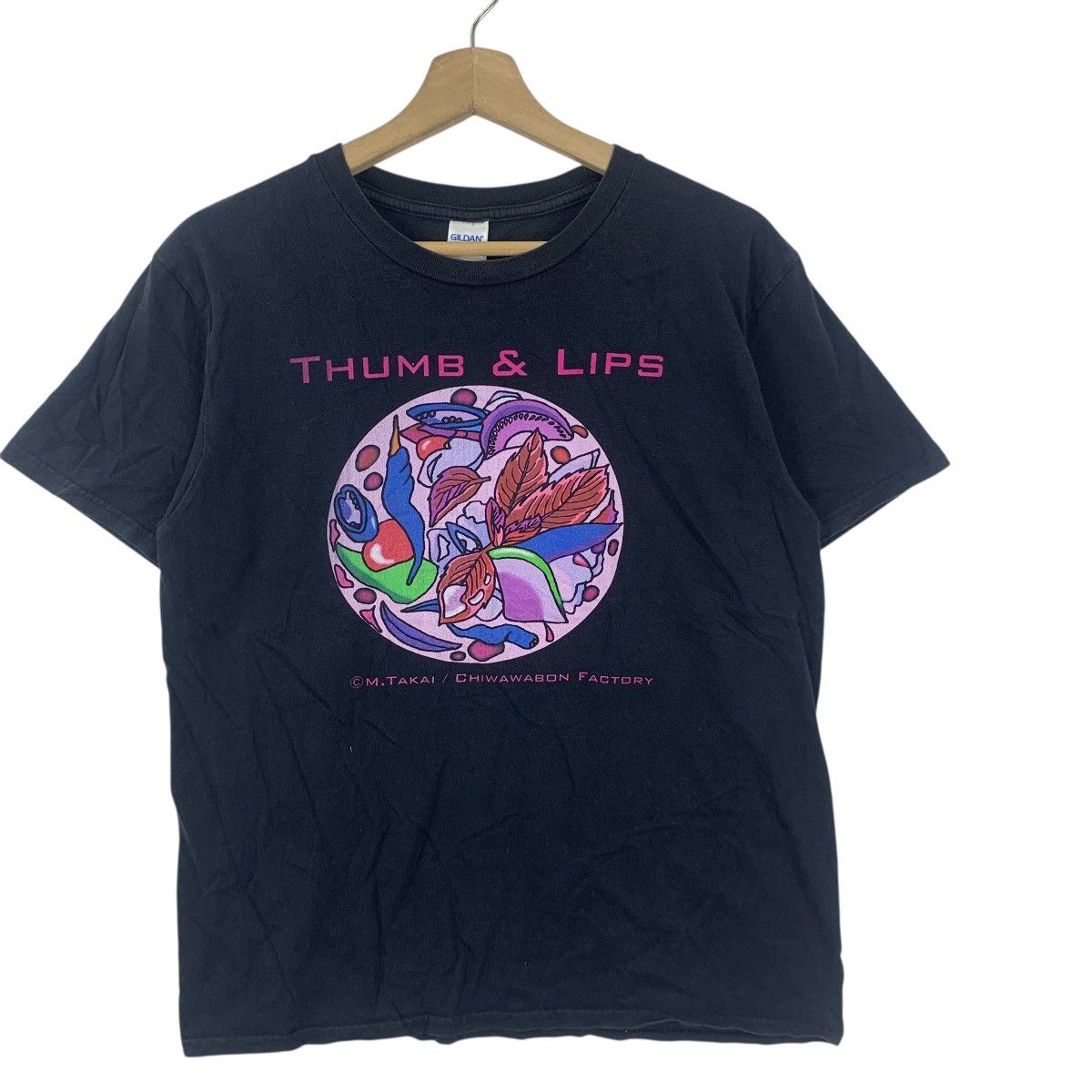 Band Tees CHIWAWABON THUMB & LIPS Cafe Music Band Tee Shirt Top Size M / US 6-8 / IT 42-44 - 5 Thumbnail