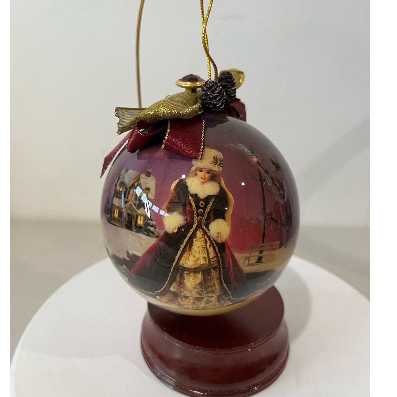 Other Vintage Barbie Decoupage Christmas Ornament With box Size ONE SIZE - 2 Thumbnail