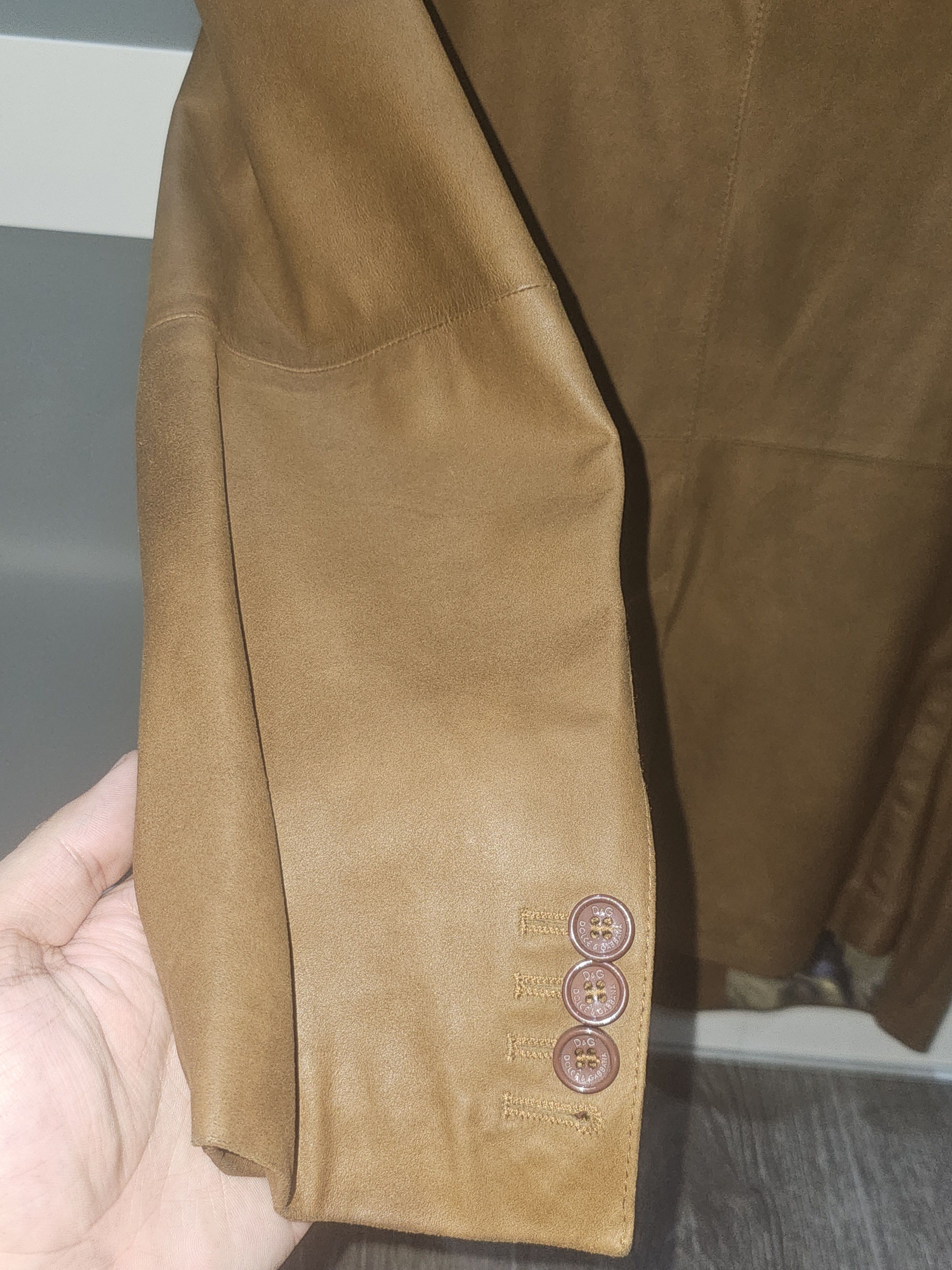 Dolce & Gabbana Authentic Vintage D&G Leather Blazer Size 38R - 7 Thumbnail