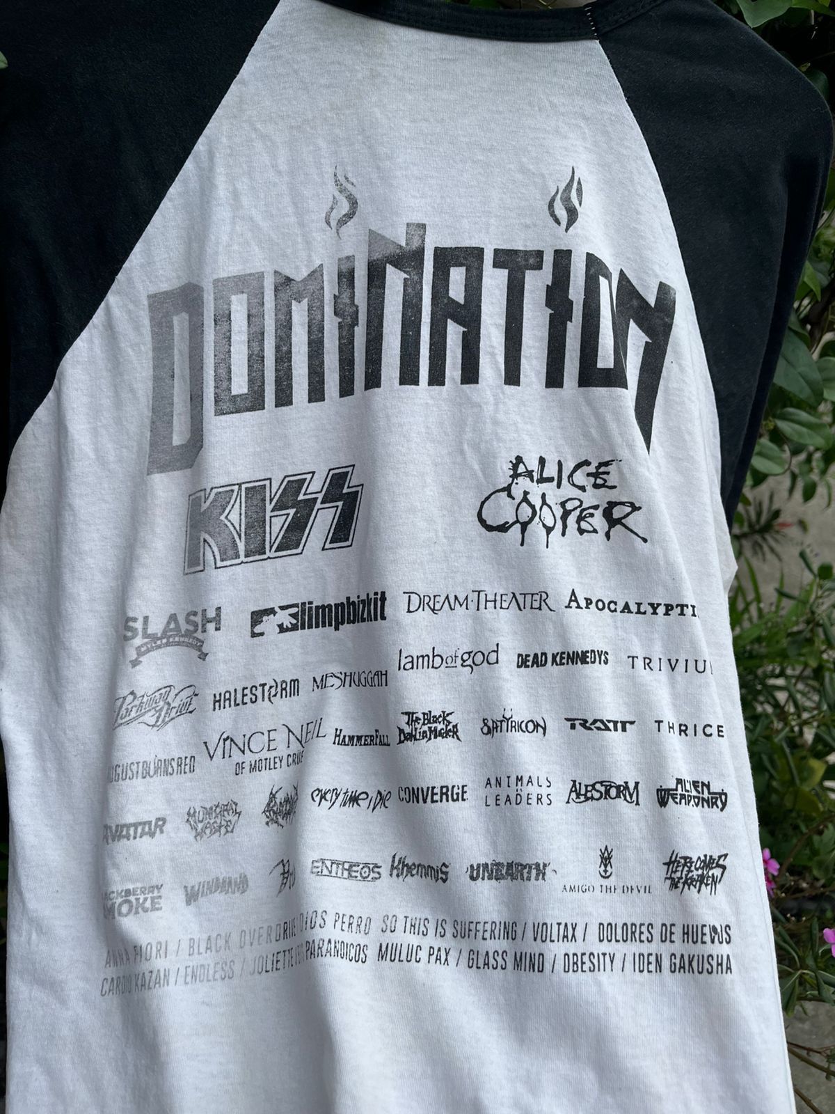 Band Tees Alice Cooper Domination 2019 Tour lost tag raglan tee tshirt Size US L / EU 52-54 / 3 - 4 Thumbnail