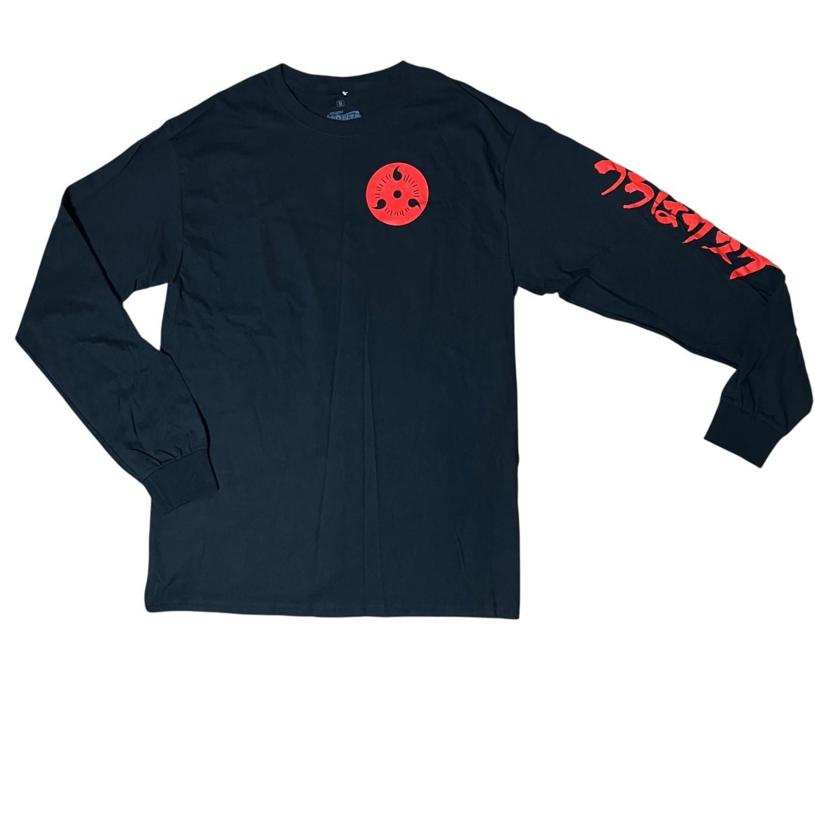 Designer Naruto Shippuden T-Shirt Mens M Black Sasuke Anime Uchiha Size US M / EU 48-50 / 2 - 3 Thumbnail