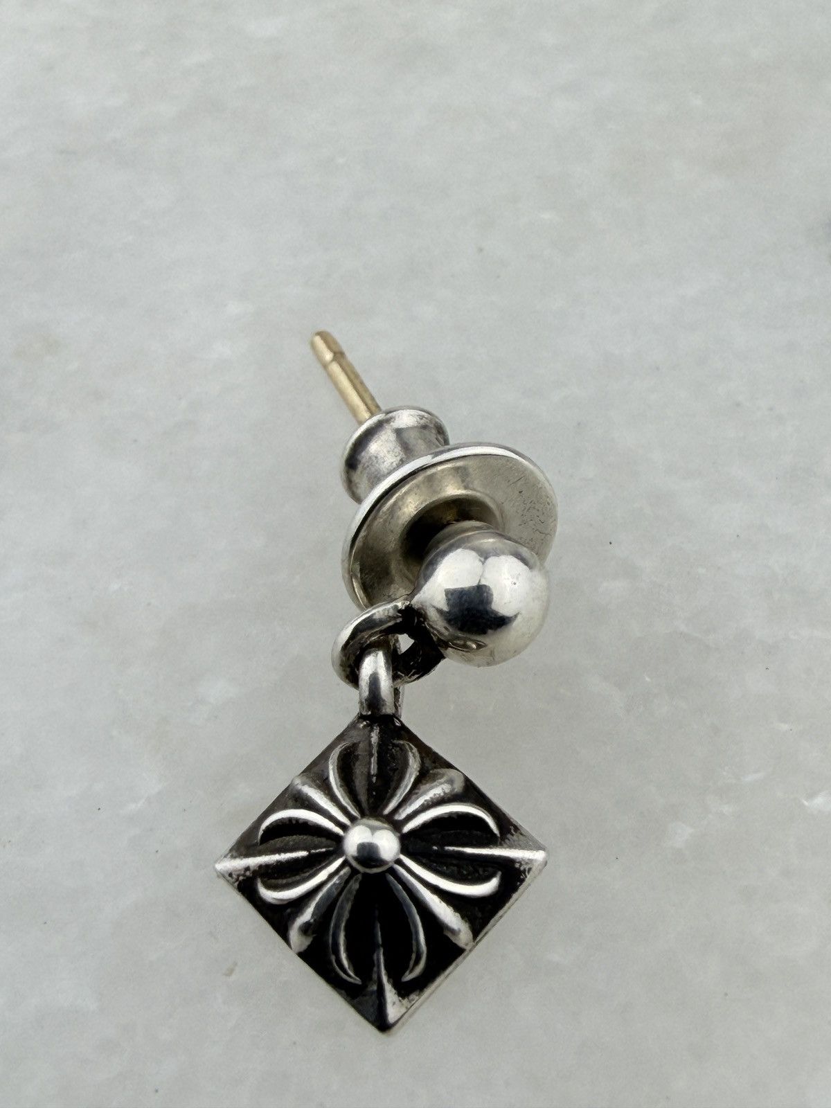 Chrome Hearts CHROME HEARTS PYRAMID PLUS DROP EARRING Size ONE SIZE - 3 Thumbnail