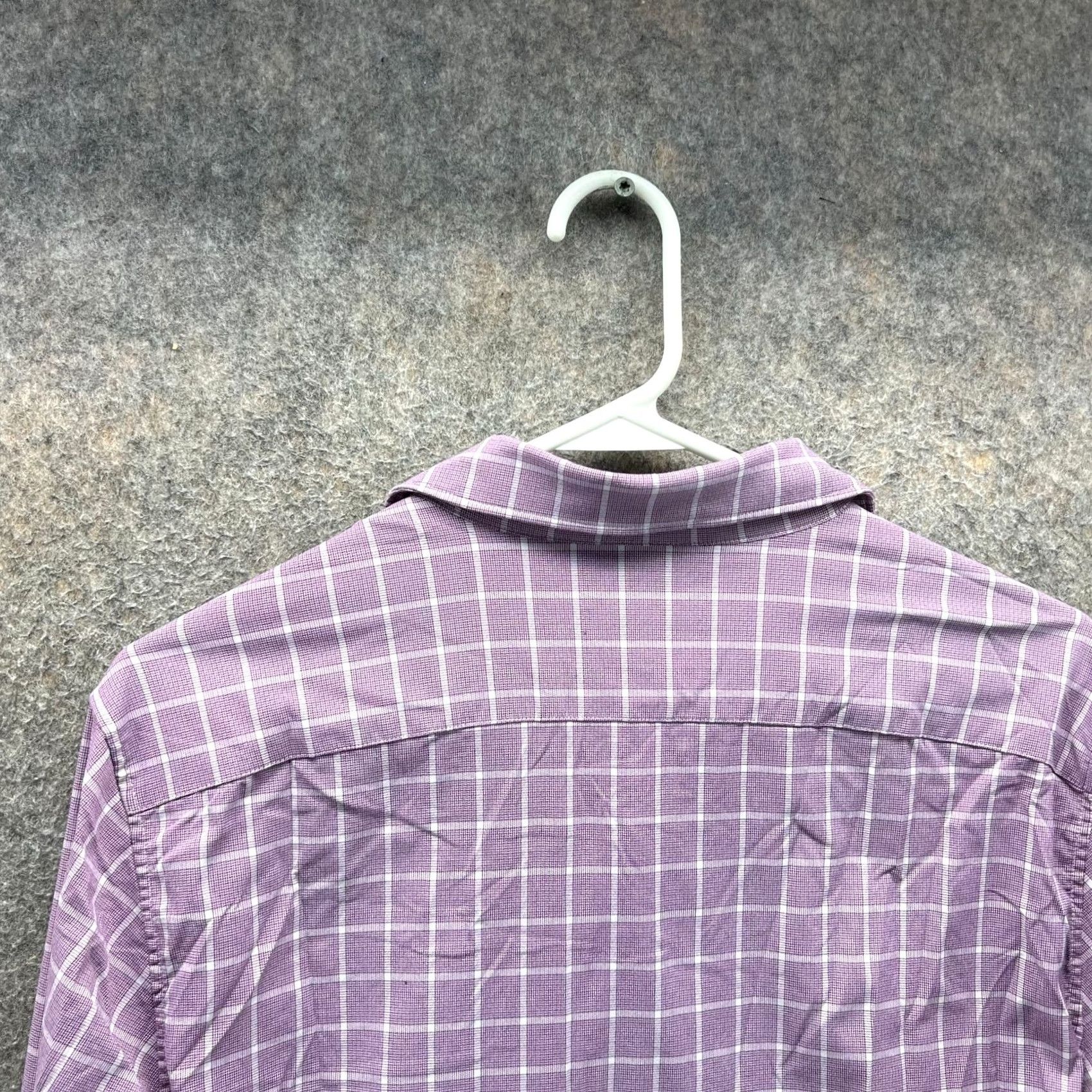 Bonobos Bonobos Shirt Mens Small Purple Button Down Slim Fit Windowpane Check Vintage Size US S / EU 44-46 / 1 - 5 Thumbnail