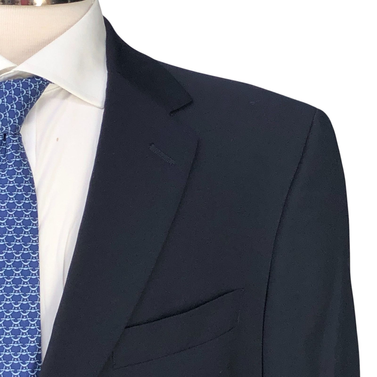 Hart Schaffner Marx Hart Schaffner Marx HSM Sz 42R Sport Coat Jacket Blazer Navy Size 42R - 4 Thumbnail