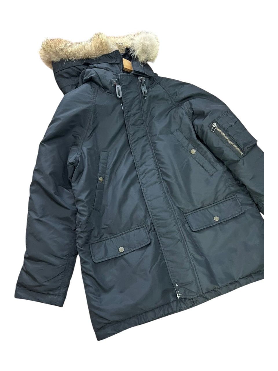 Polo Ralph Lauren Faux Fur Trimmed Parka Jacket Size US M / EU 48-50 / 2 - 4 Thumbnail