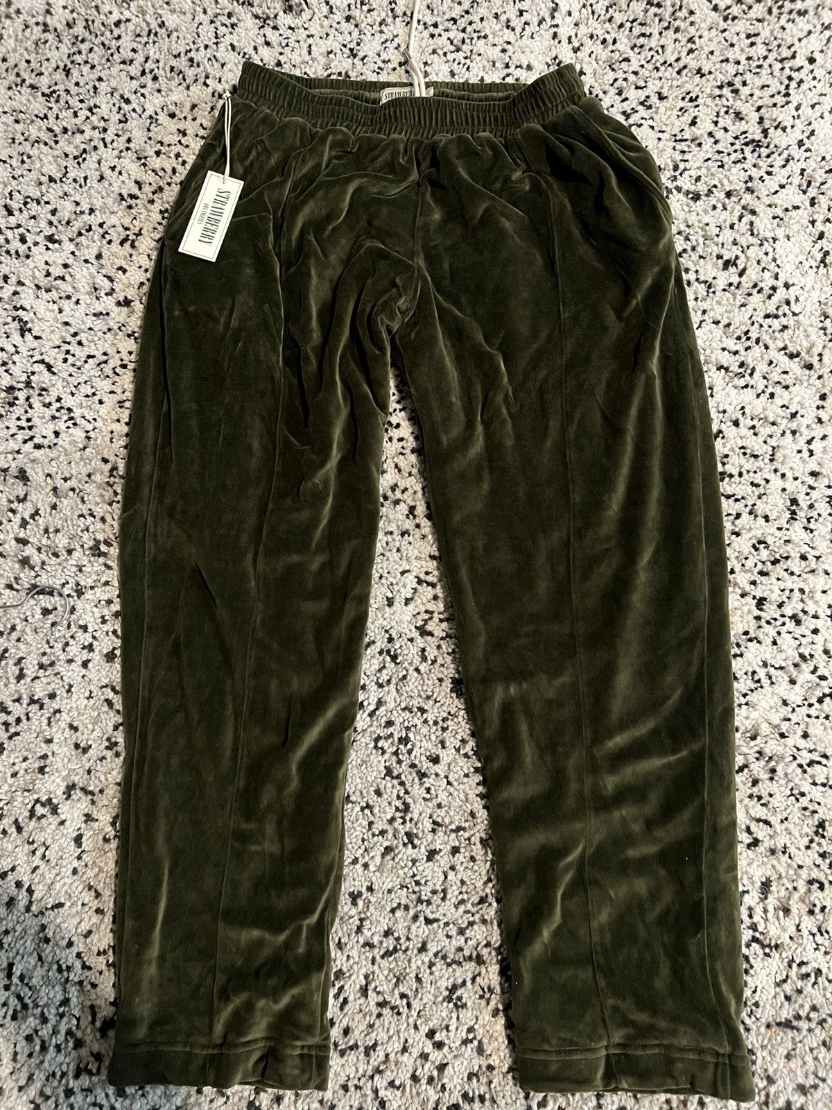 Strawberry Strawberry - Velour Green Pants Size US 38 / EU 54 - 1 Thumbnail