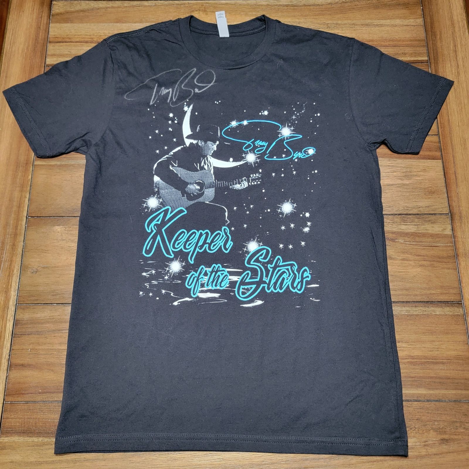 Next Level Apparel Tracy Byrd Tee "Keeper Of The Stars" w/ Autograph - Medium Size M / US 6-8 / IT 42-44 - 1 Thumbnail