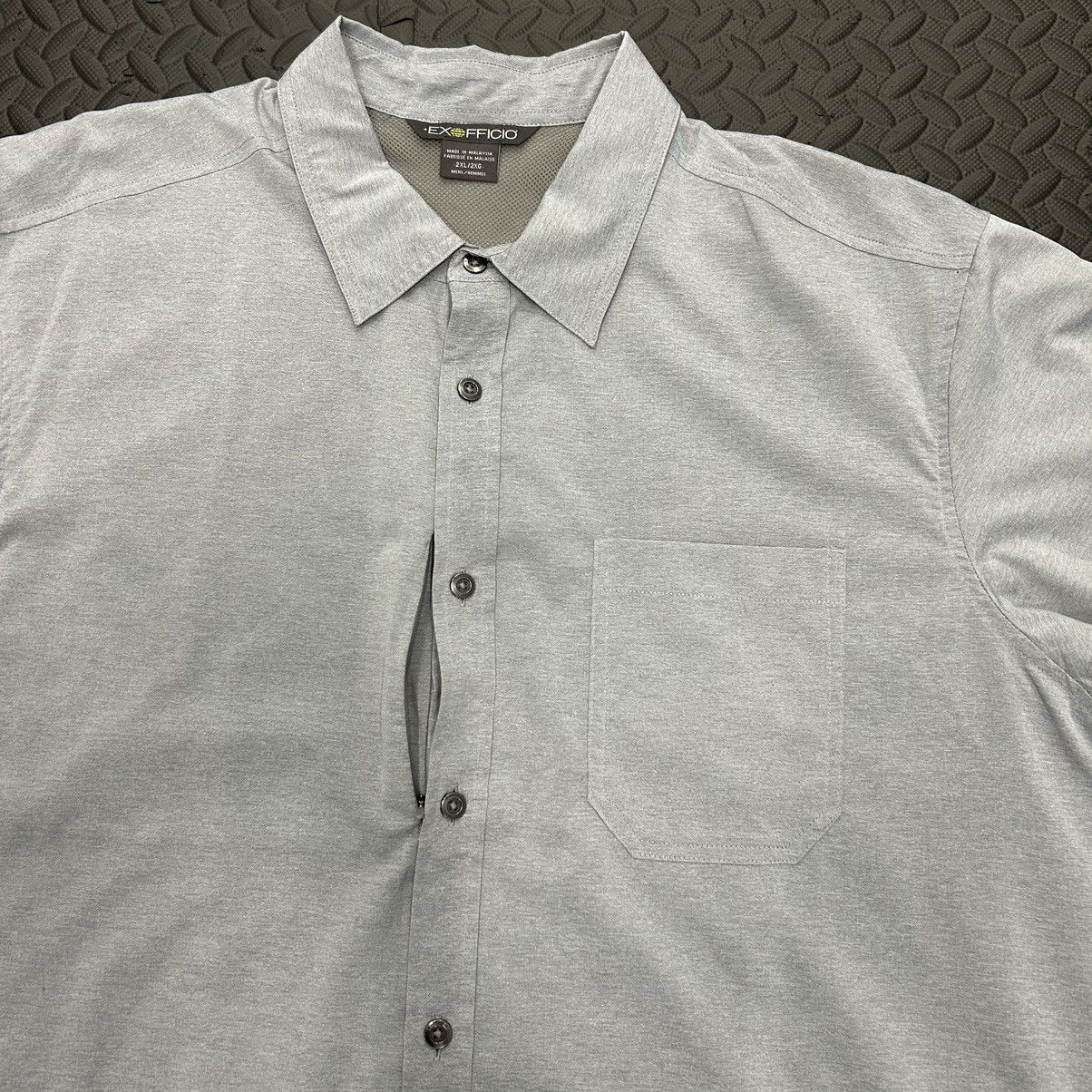 ExOfficio Exofficio Shirt Mens 2XL XXL Gray Button Up Outdoor Hiking Size US XXL / EU 58 / 5 - 3 Thumbnail
