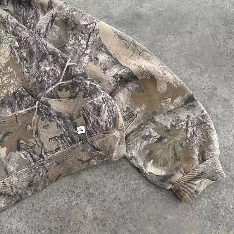 Japanese Brand Camo Oversized Zipper Hoodie Size US XL / EU 56 / 4 - 7 Thumbnail