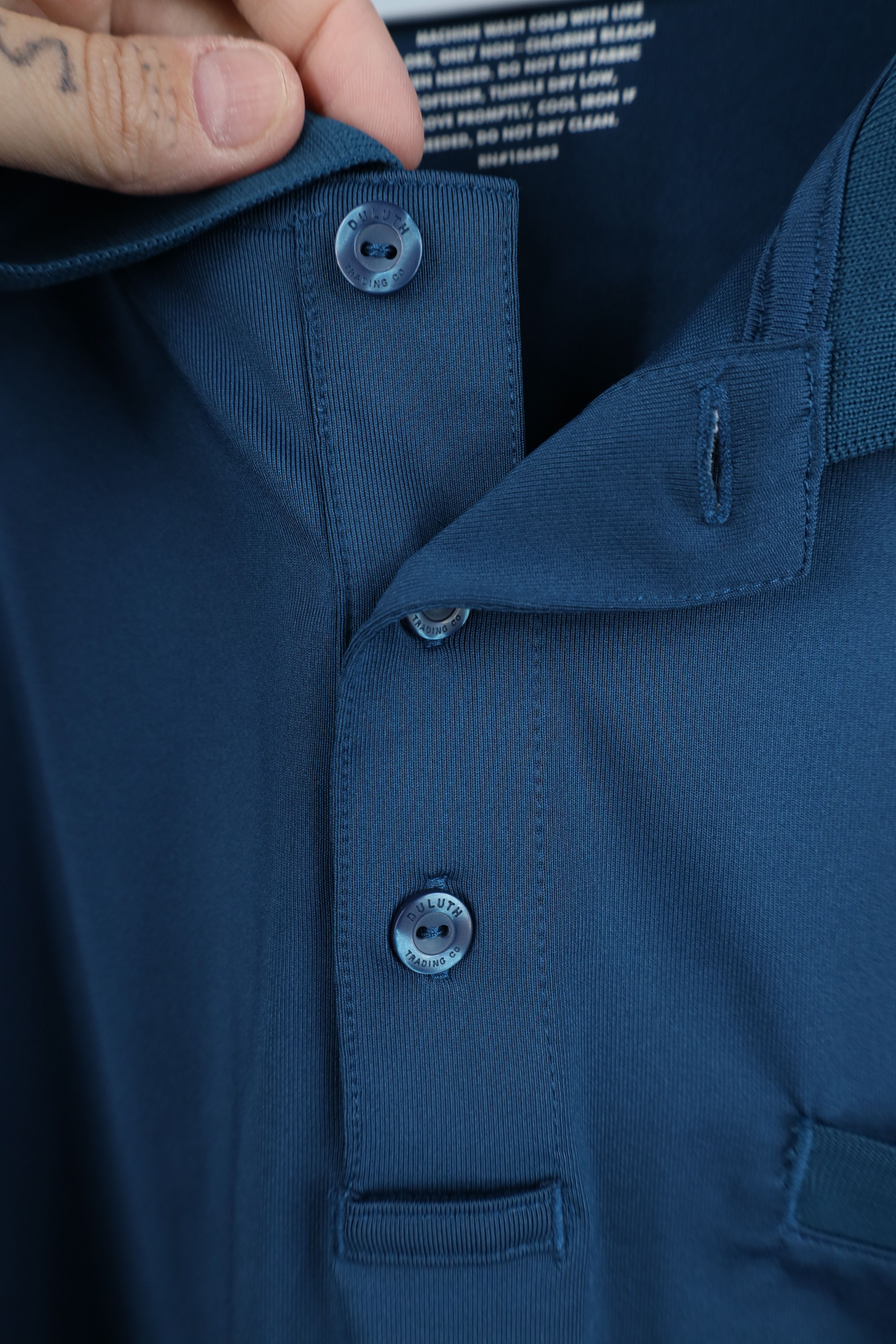 Duluth Trading Company Duluth Trading Co Performance Long Sleeve Polo Shirt Blue Size US XL / EU 56 / 4 - 8 Thumbnail