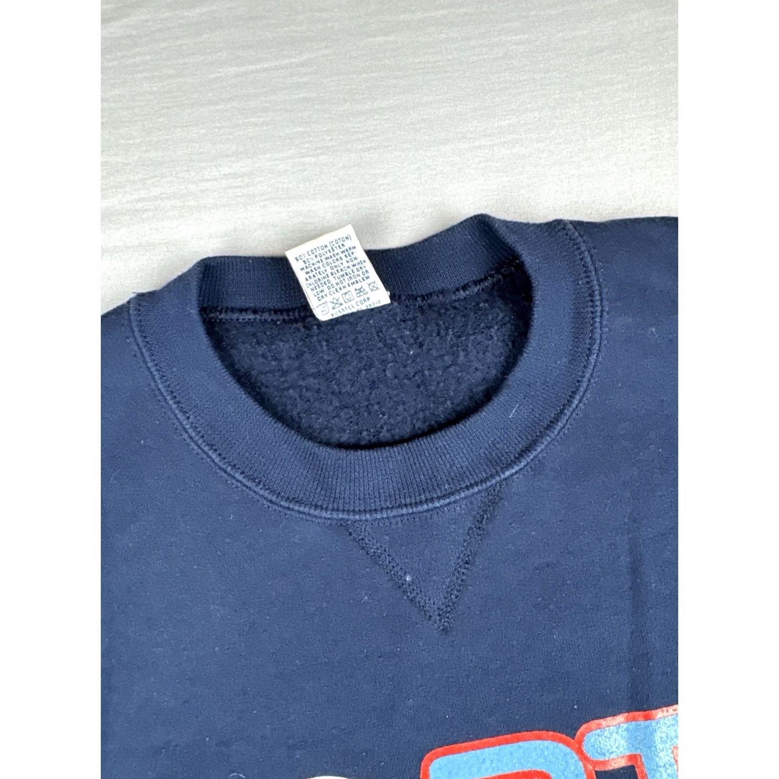 Russell Athletic VINTAGE Russell Athletic Golf Sweatshirt USA Made Crewneck L Men Blue 90s North Logo Size US L / EU 52-54 / 3 - 7 Thumbnail