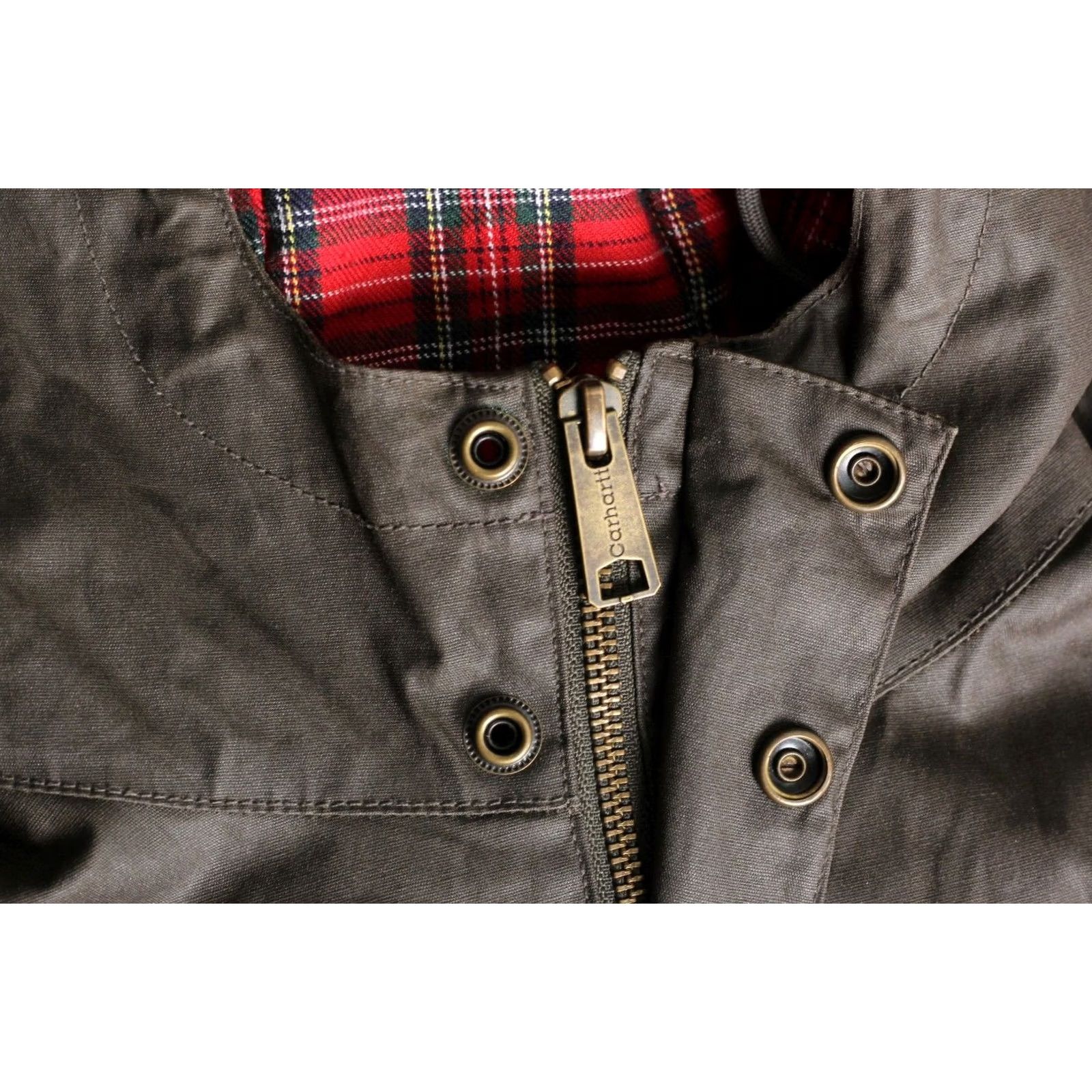 Carhartt Carhartt Torn Waxed Cotton Jacket Women XS MJ5625 Jacket Womens XS Brown Size XS / US 0-2 / IT 36-38 - 6 Thumbnail