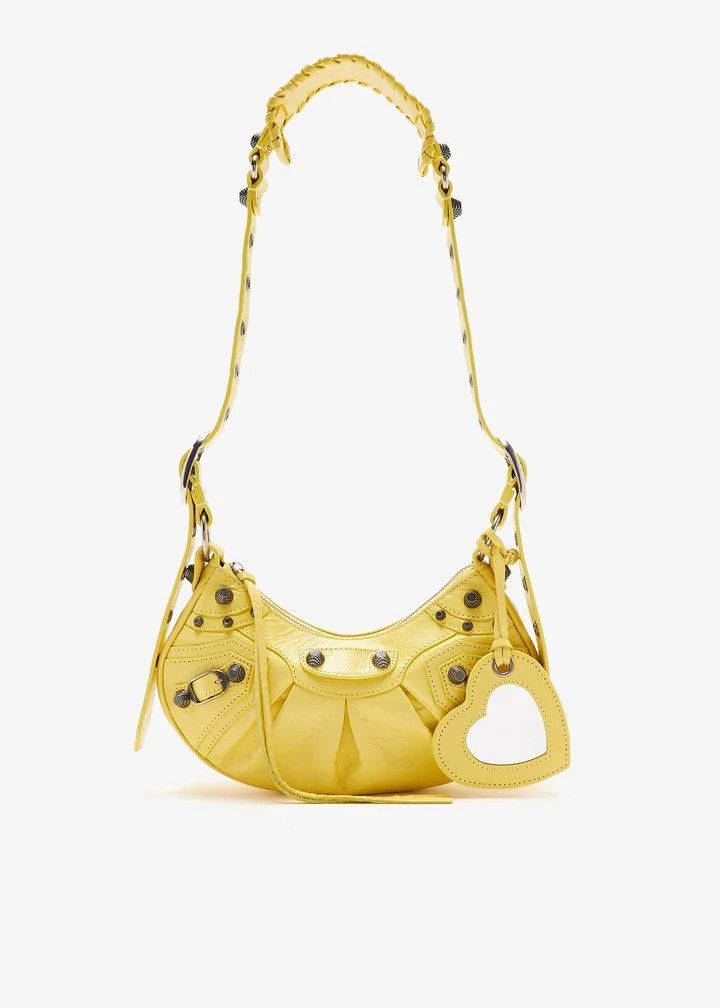 Balenciaga o1srvl11e0426 Size: OS / Le Cagole XS Shoulder Bag Yellow Size ONE SIZE - 1 Thumbnail