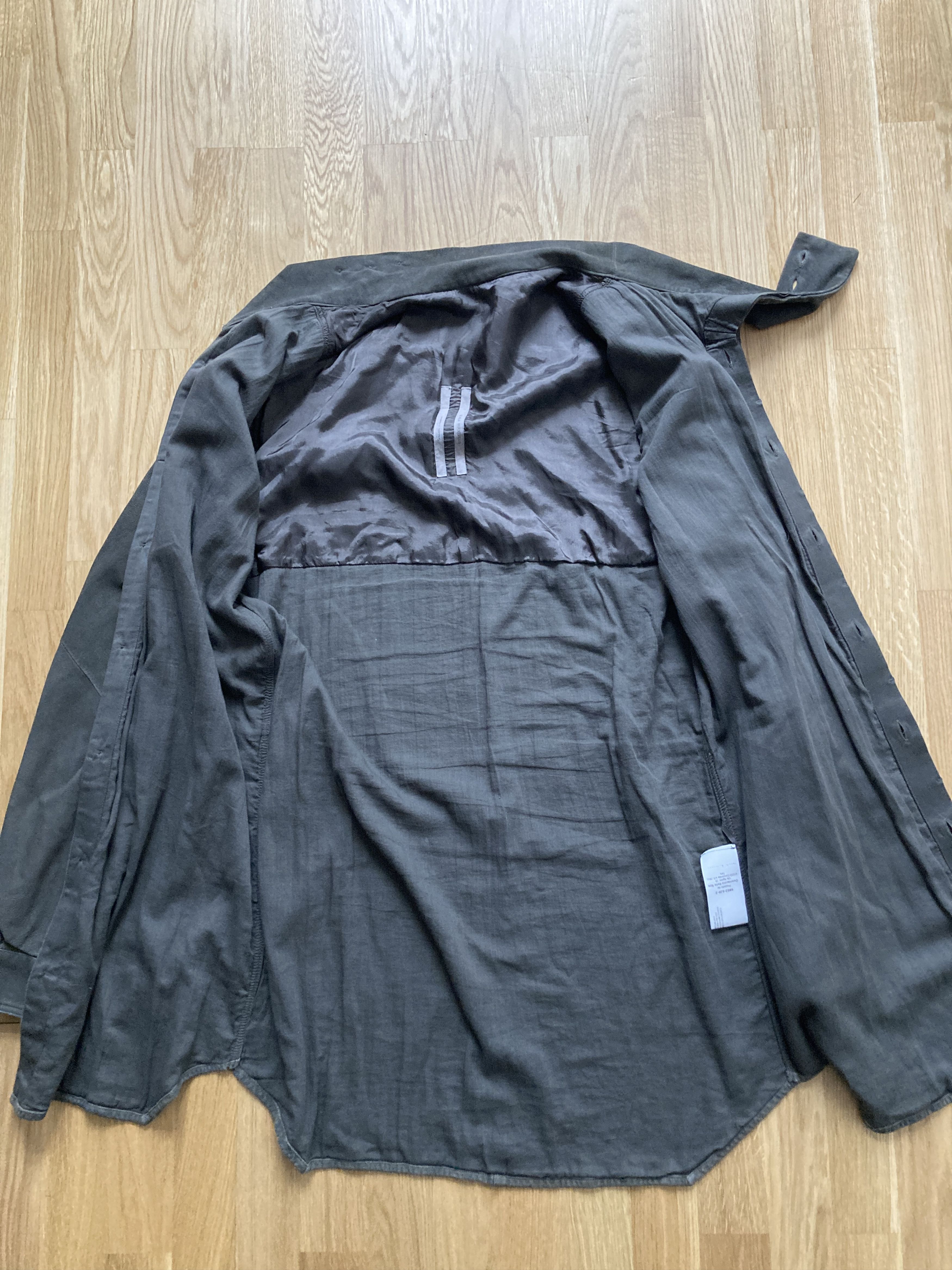 Rick Owens F/W 16 “MASTODON” Blistered Lamb Leather Trench Shirt L/54 Size US L / EU 52-54 / 3 - 17 Thumbnail