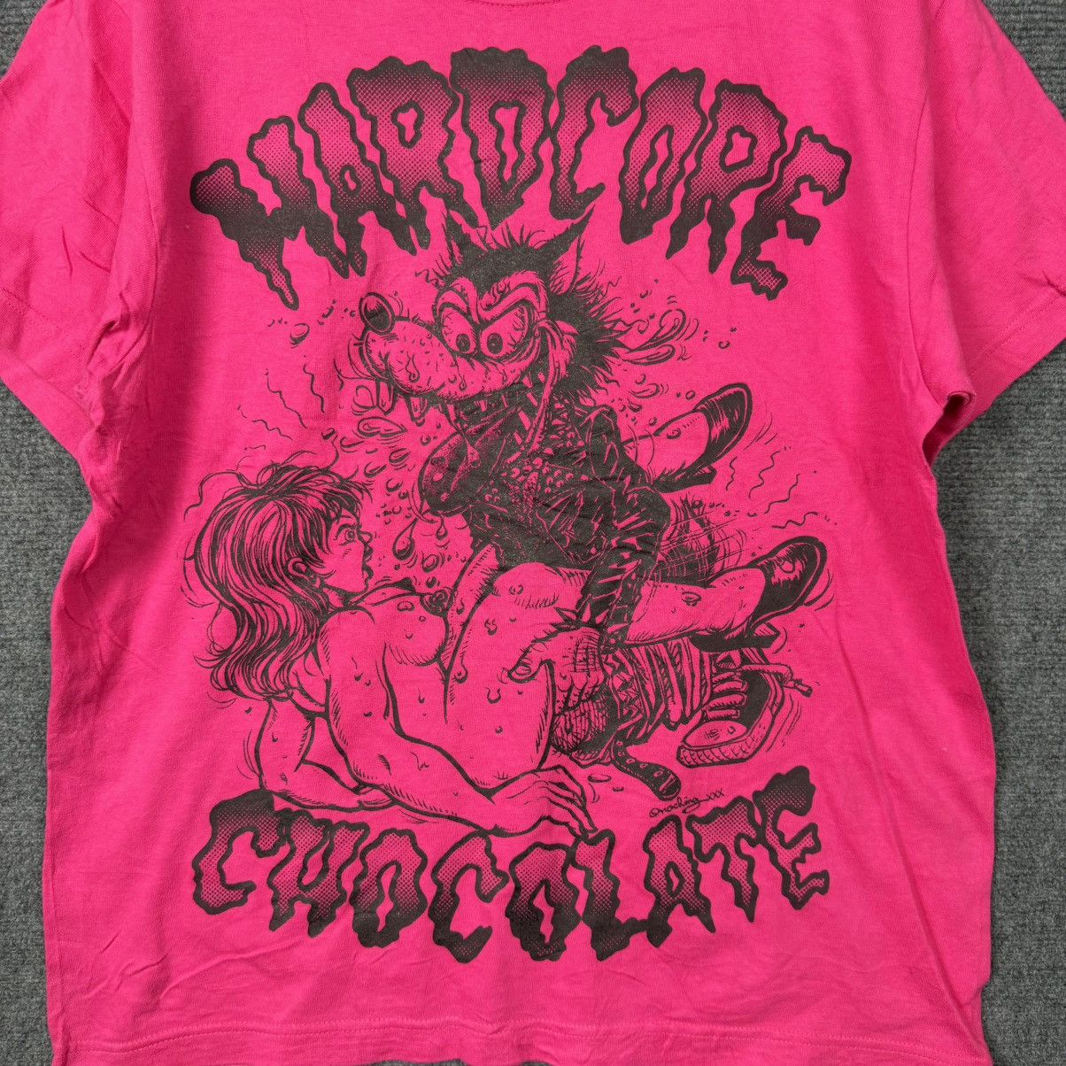 Vintage Rare Hardcore Chocolate (HARDCC) Nakano graphic T-shirt Size US L / EU 52-54 / 3 - 2 Thumbnail