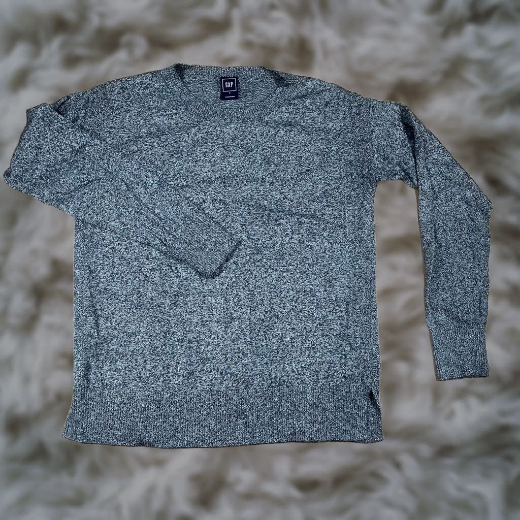 Gap Gap Sweater Women’s Size S Small Gray Knit Round Crew Neck Long Sleeve Pullover Size S / US 4 / IT 40 - 1 Thumbnail
