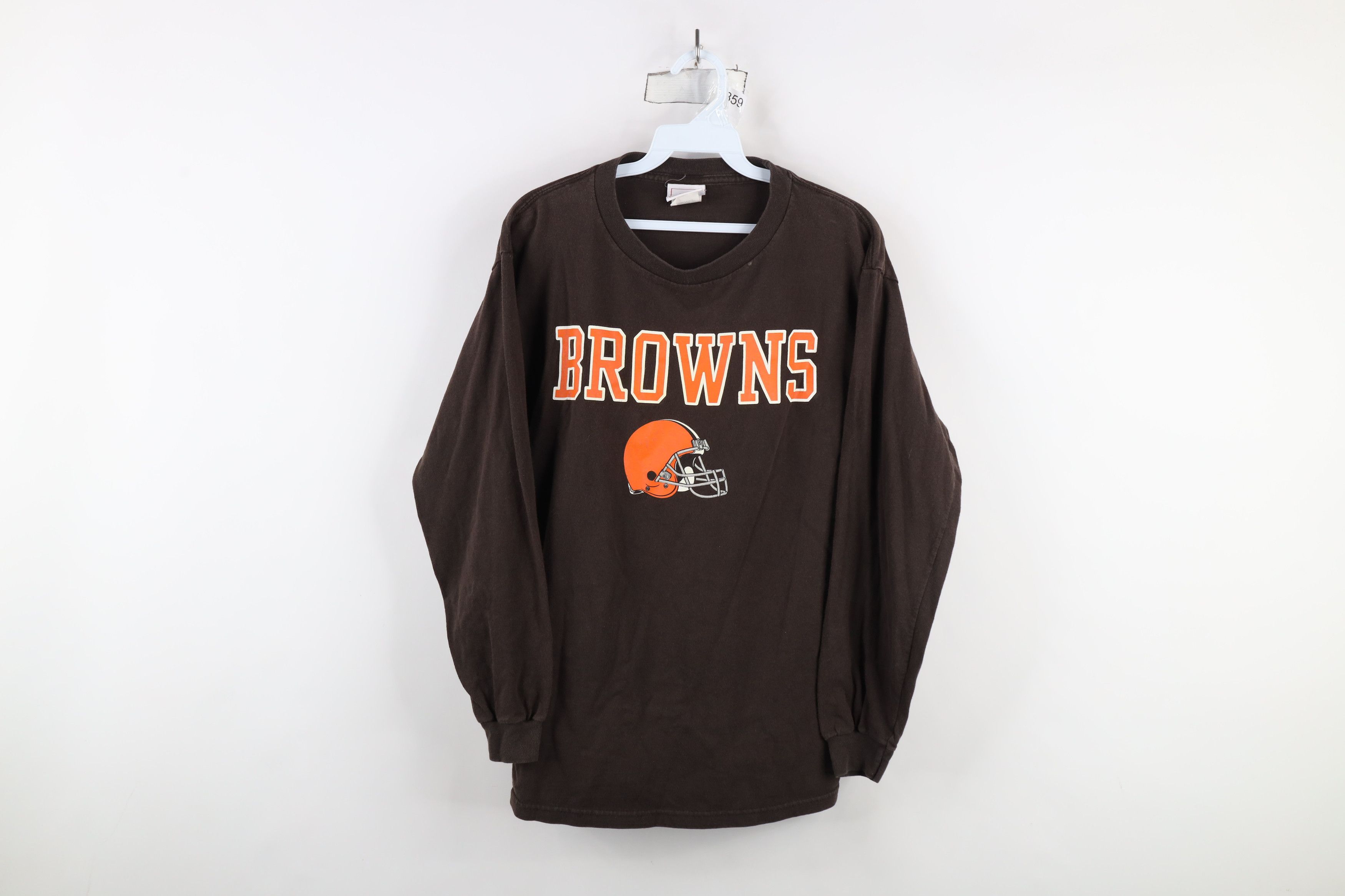 Vintage Vintage Cleveland Browns Football Long Sleeve T-Shirt Brown Size US M / EU 48-50 / 2 - 1 Thumbnail