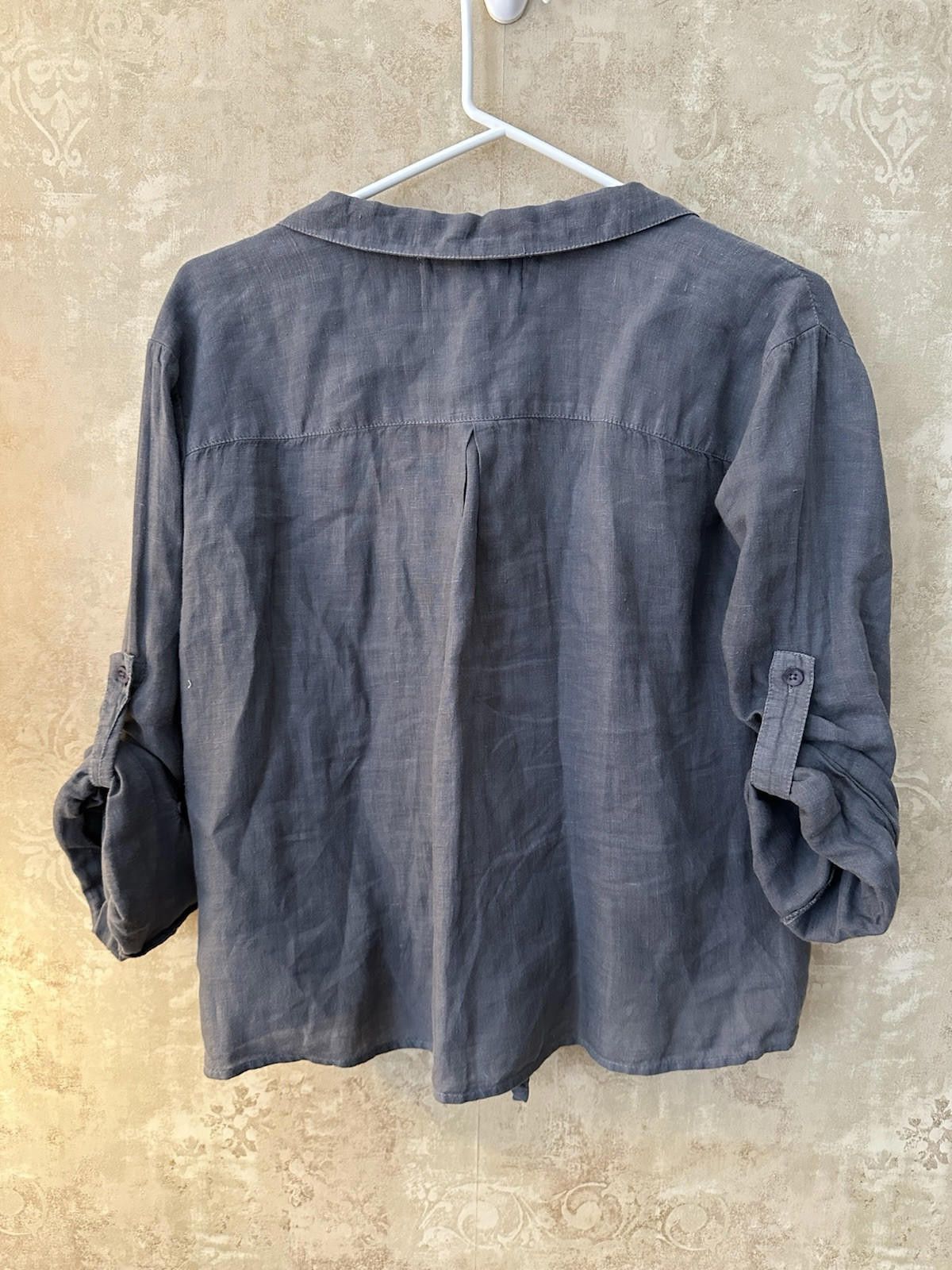 Designer Cloth and Stone button down size medium 100% Linen Size M / US 6-8 / IT 42-44 - 8 Thumbnail