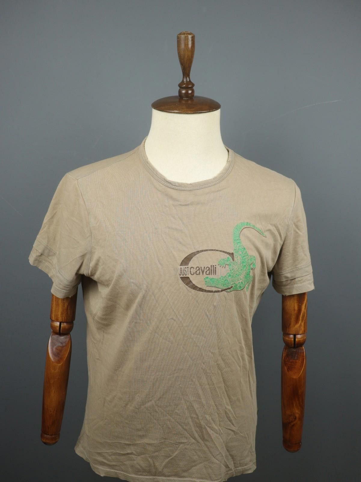 Just Cavalli Just Cavalli Brown Graphic Logo Pullover T-Shirt Size XL Size US XL / EU 56 / 4 - 1 Thumbnail