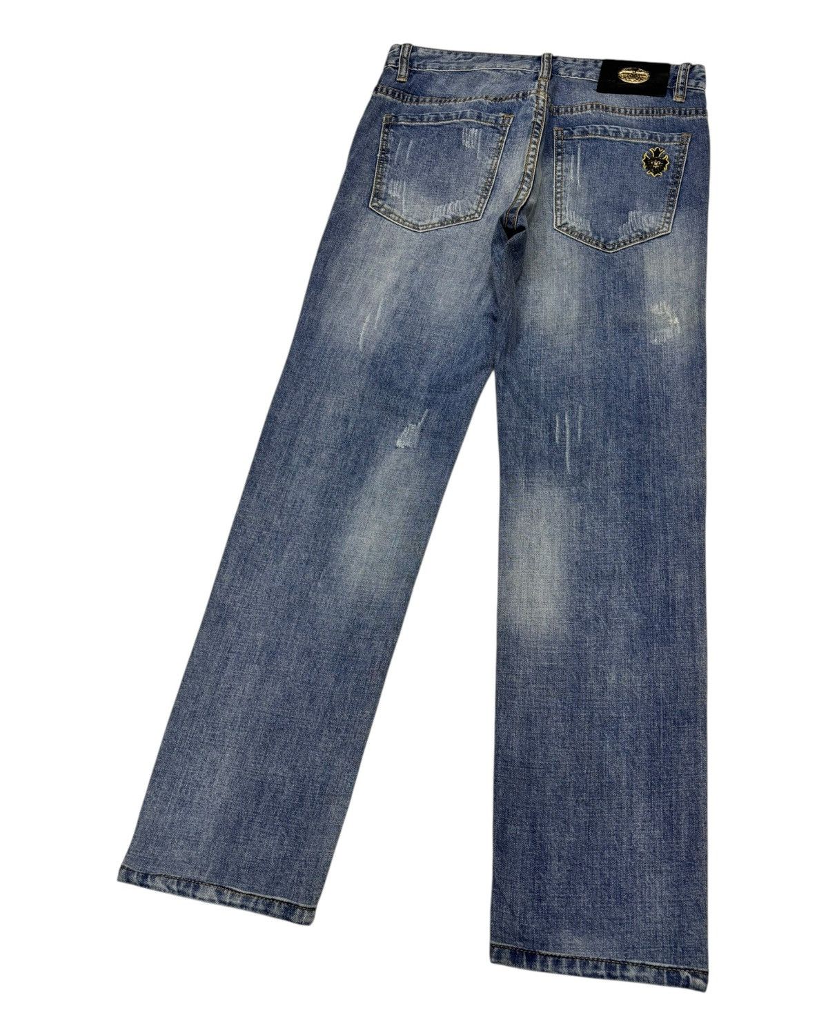 4GSELLER Chrome Hearts Symbol Jeans by Amarone Distressed Denim Size US 30 / EU 46 - 9 Thumbnail