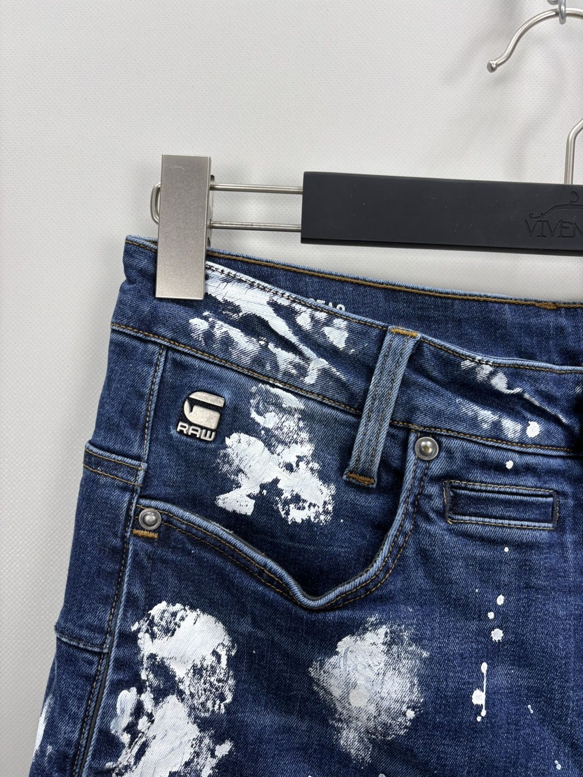 G-Star Mens jeans G Star Raw D Staq Size 28 Color Blue Size US 28 / EU 44 - 5 Thumbnail