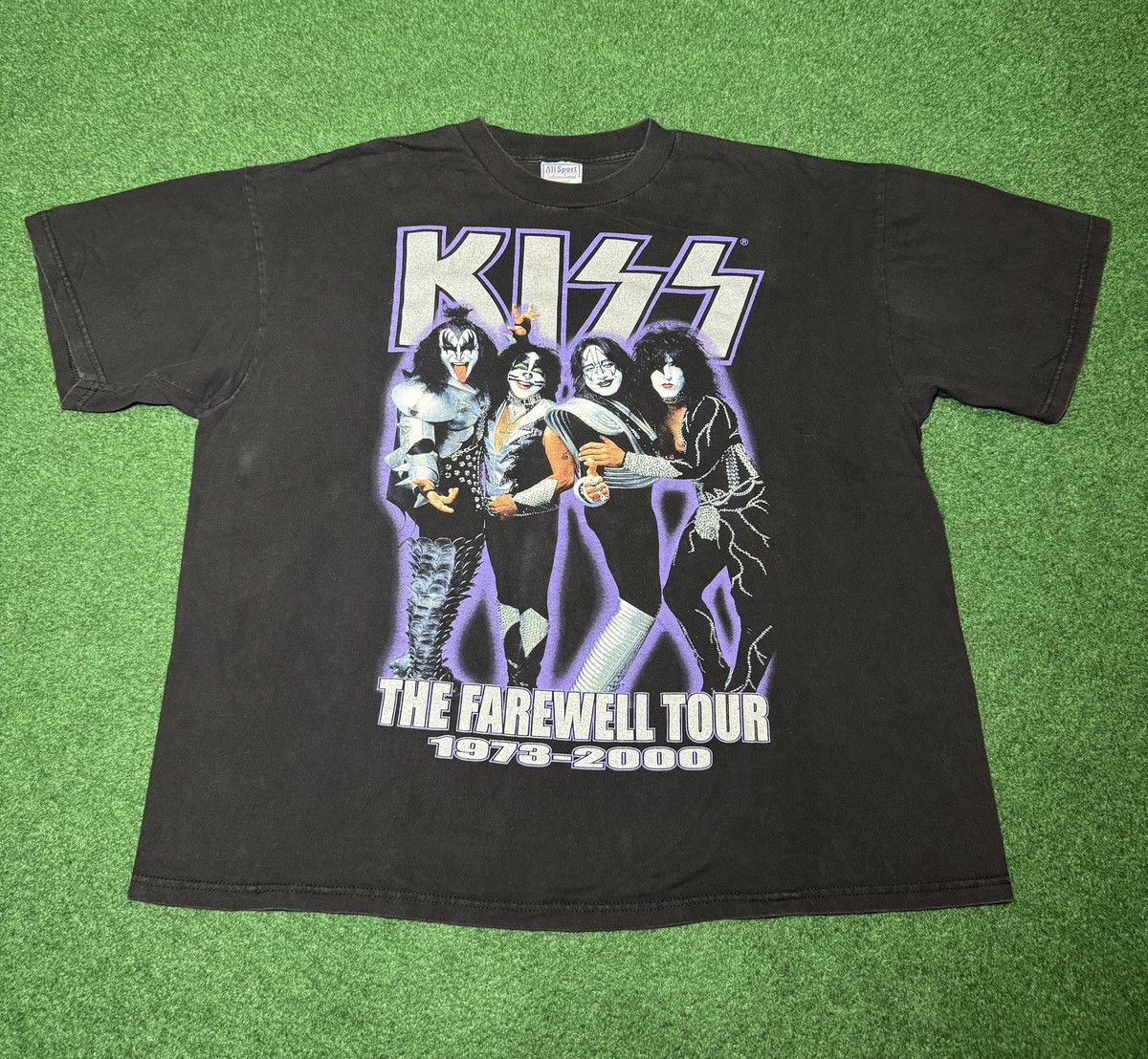 Band Tees Vintage 90s Kiss Farewell Tour XXL Boxy Purple Band T Shirt Size US XXL / EU 58 / 5 - 1 Thumbnail