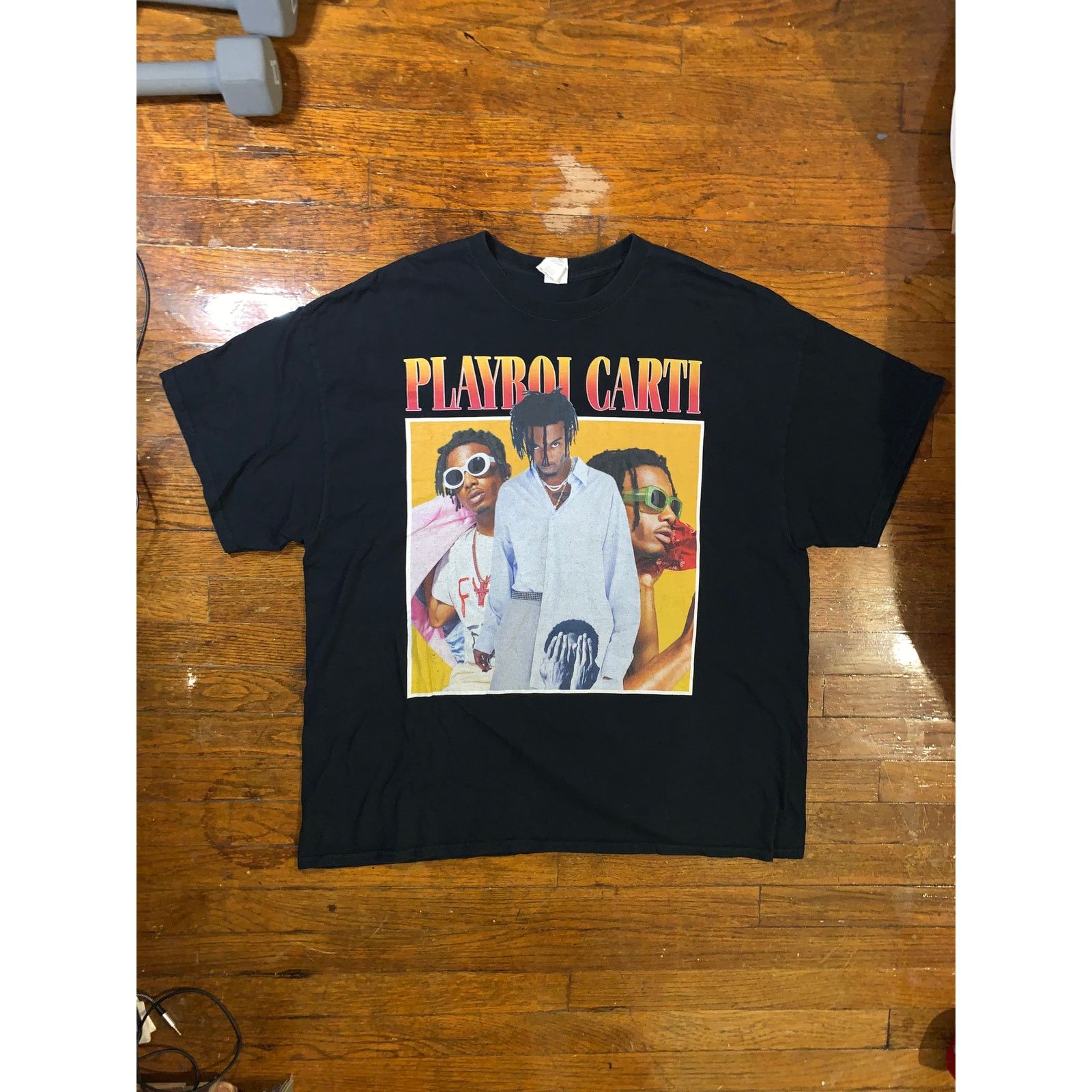 Gildan Playboi Carti Rap Tee Black Gildan Men's XL Hip Hop T-Shirt Size US XL / EU 56 / 4 - 1 Thumbnail