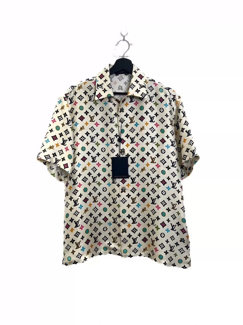 Louis Vuitton Louis Vuitton Tri-color mulberry silk short-sleeve shirt Ne Size US XS / EU 42 / 0 - 1 Thumbnail