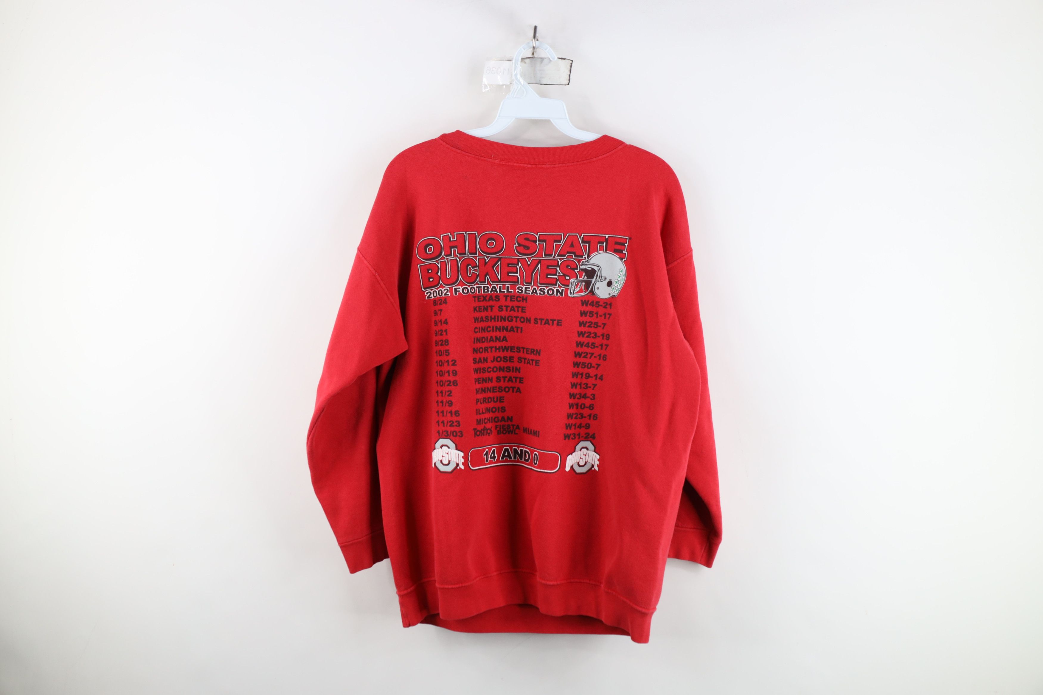 Vintage Vintage Champs Ohio State University Football Sweatshirt Red Size M / US 6-8 / IT 42-44 - 14 Thumbnail