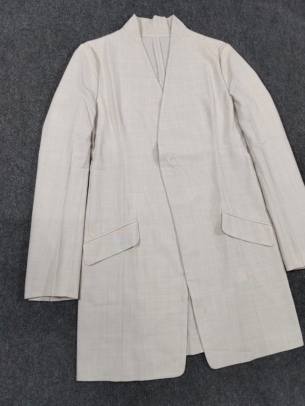 Yohji Yamamoto Y's by Yohji Yamamoto Minimalist Collarless Duster Coat Size M / US 6-8 / IT 42-44 - 8 Thumbnail