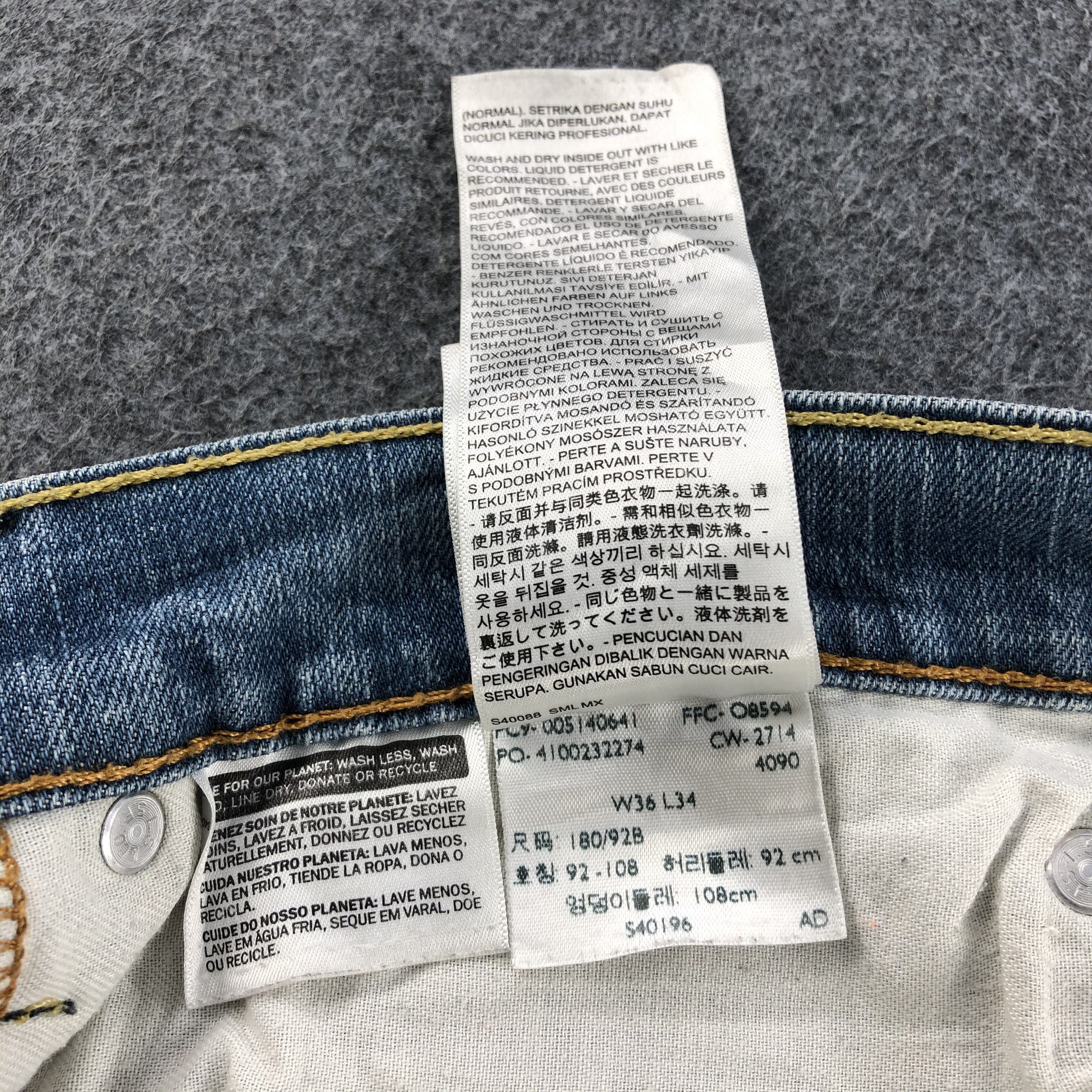 Levi's Rusty Vintage Levis 514 Jeans Stone Wash Denim-J1091 Size US 36 / EU 52 - 11 Thumbnail