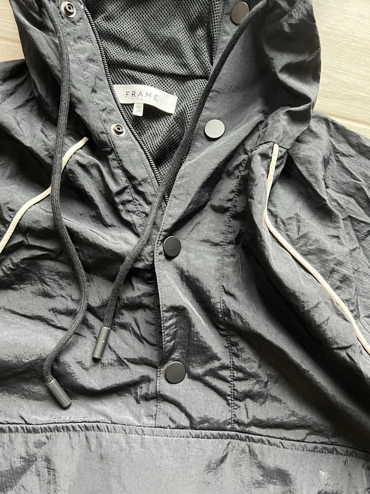 Frame Frame Unisex Hoodie Windbreaker Quarter Zip Snaps Jacket XS Size XS / US 0-2 / IT 36-38 - 3 Thumbnail